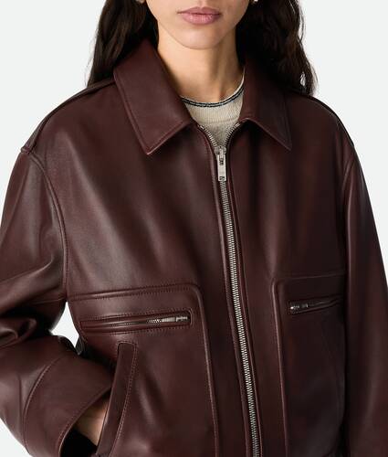 Padded Leather Blouson