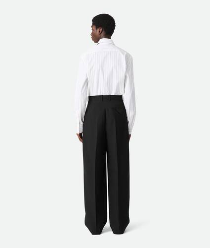 Sartorial Wool Straight Trousers