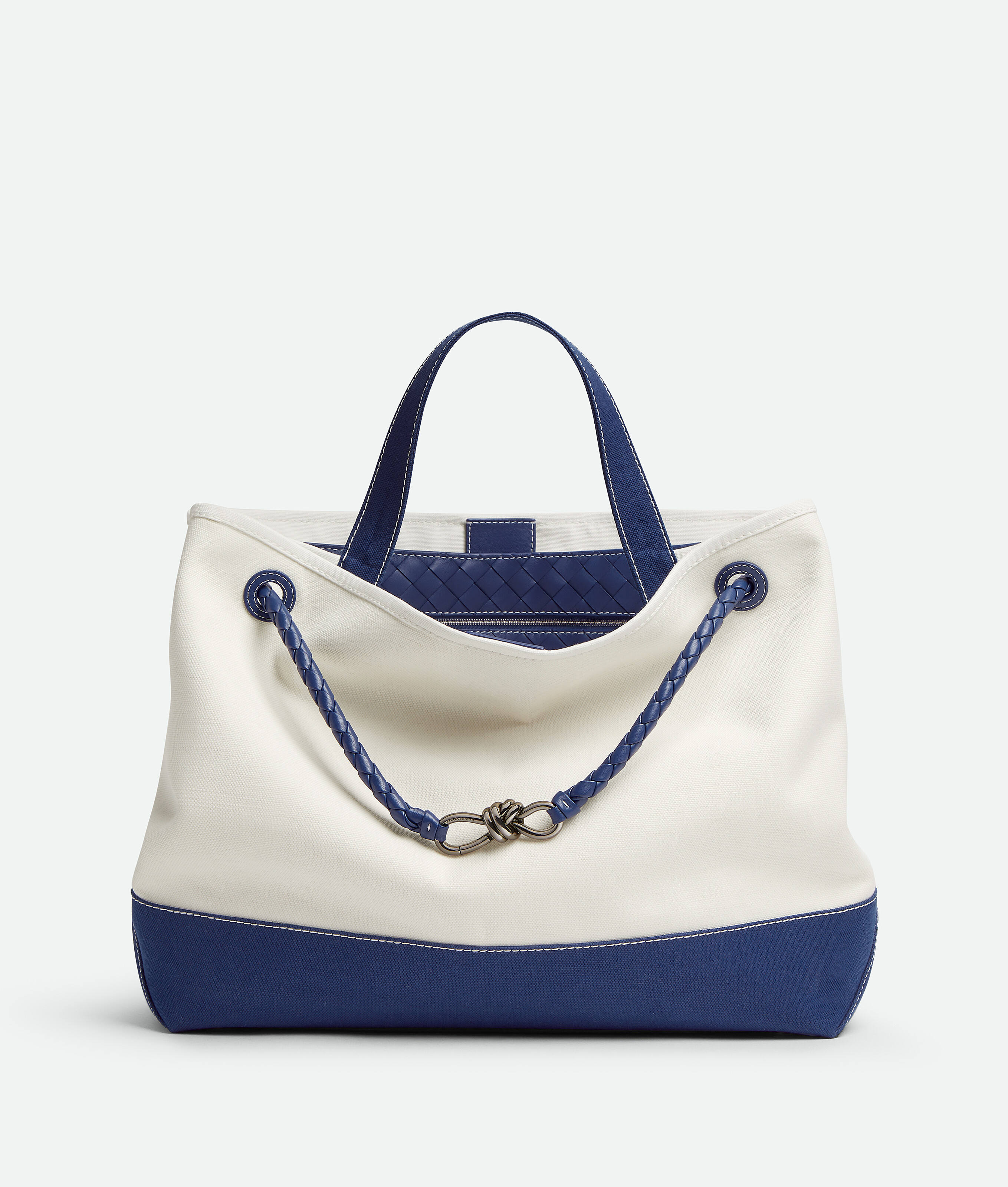 Bottega Veneta Large Andiamo - White/blue - Woman