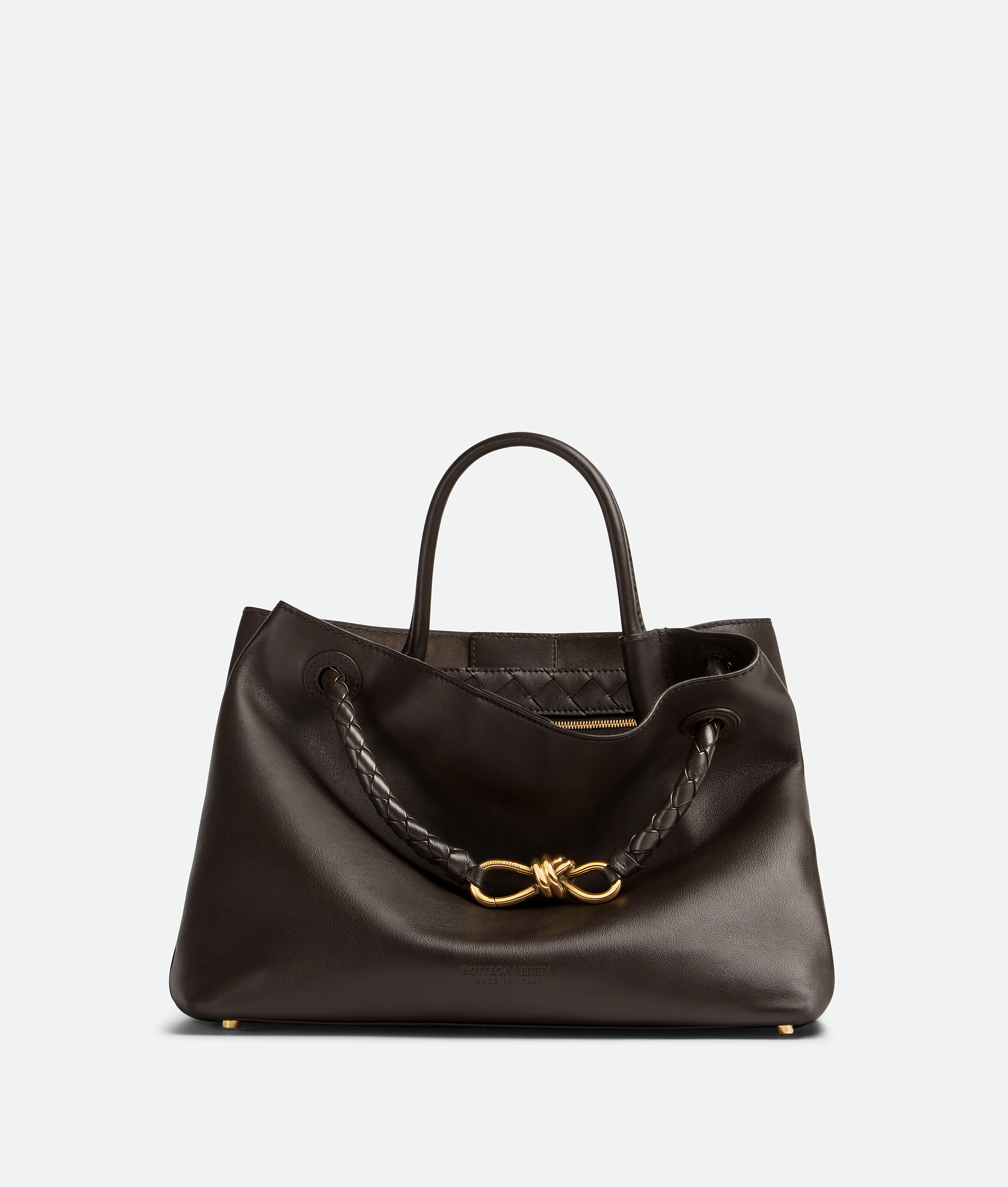 Shop Bottega Veneta Medium Andiamo In Fondant