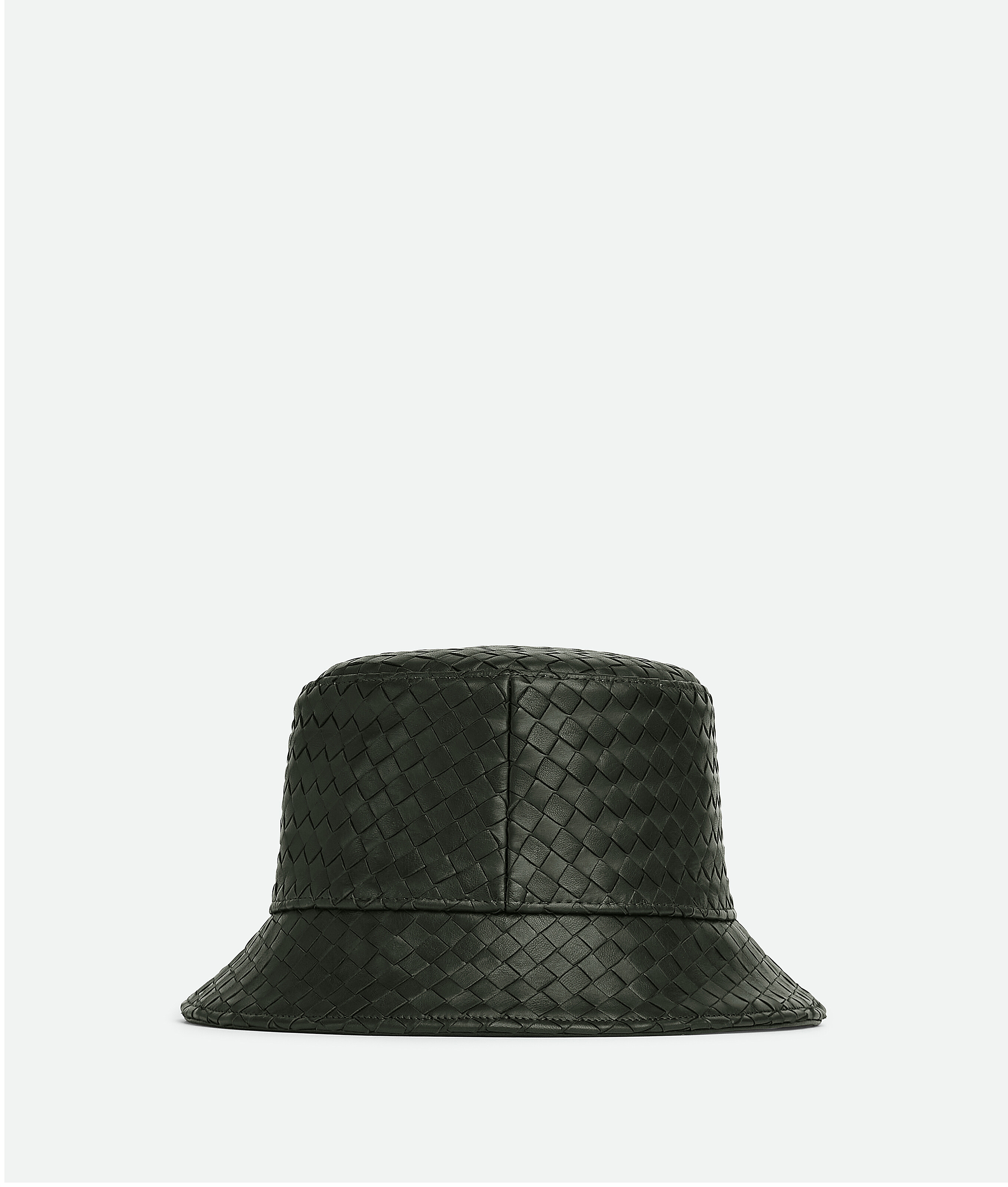 Intrecciato Leather Bucket Hat