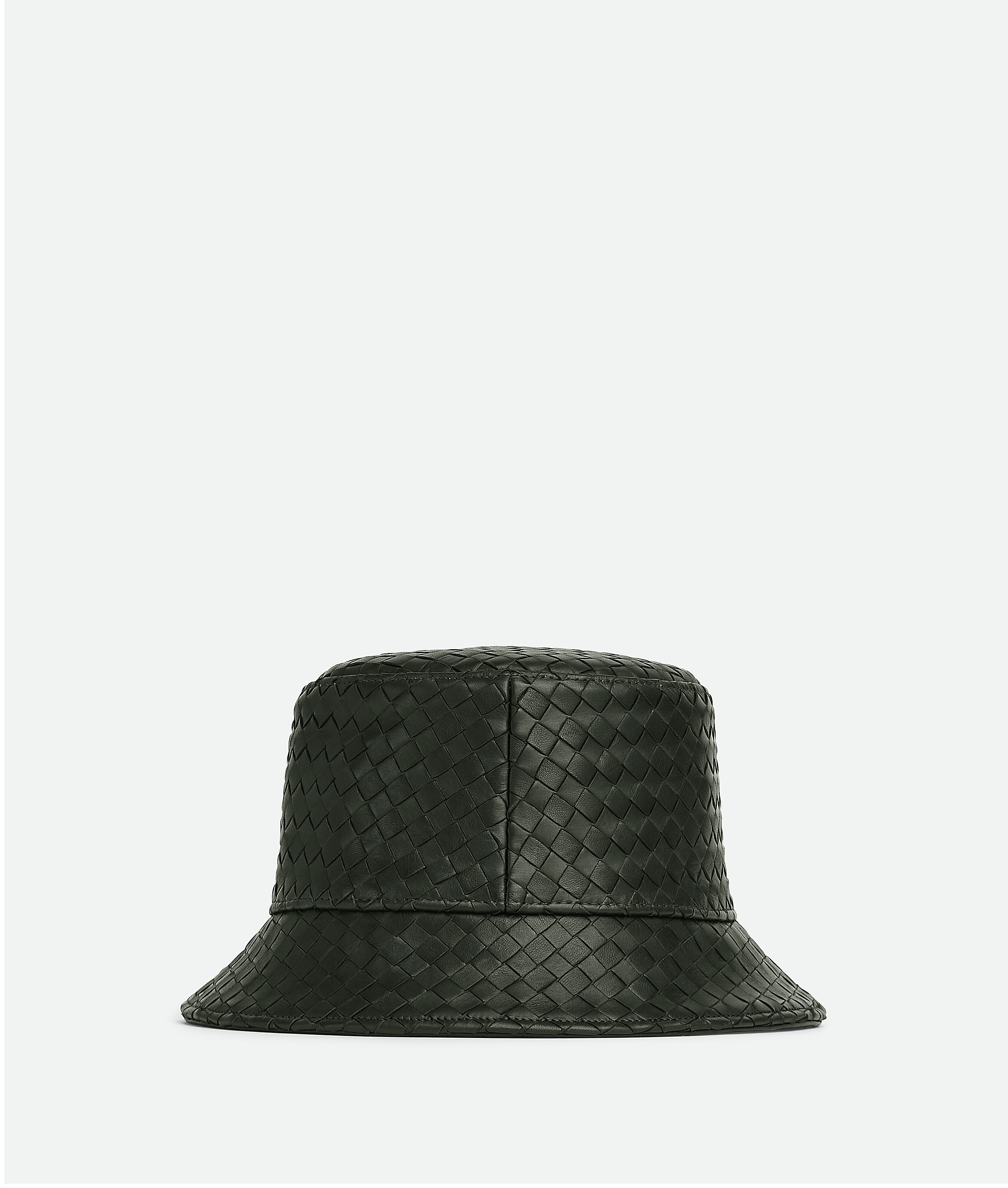 Bottega Veneta Bottega  Veneta Intrecciato Leather Bucket Hat In Green