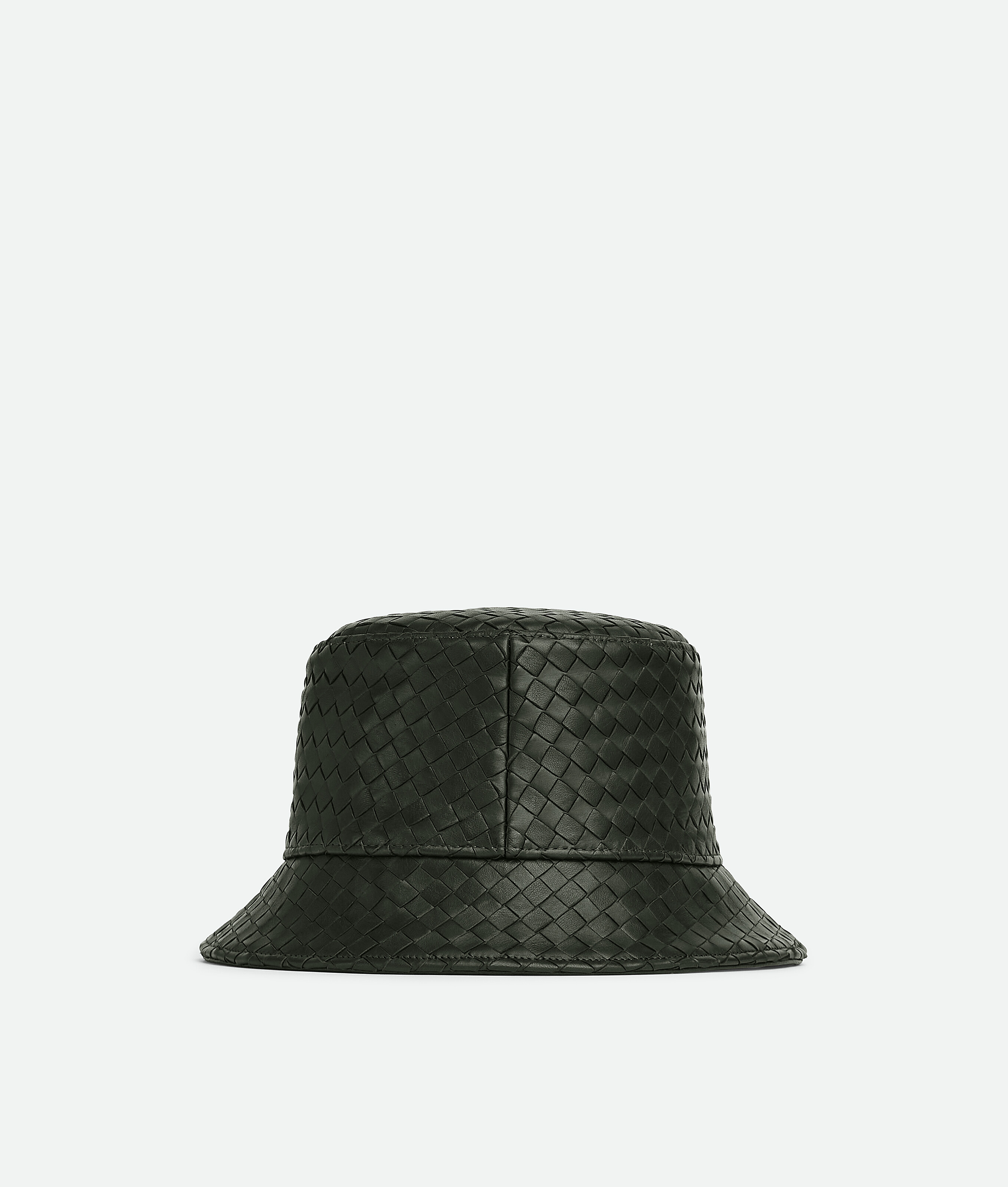 Intrecciato Leather Bucket Hat