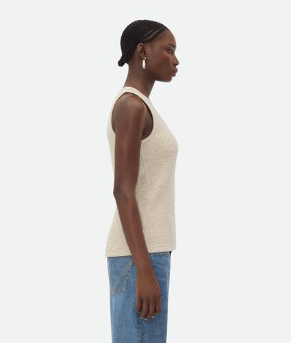 Melange Cotton Rib Tank Top