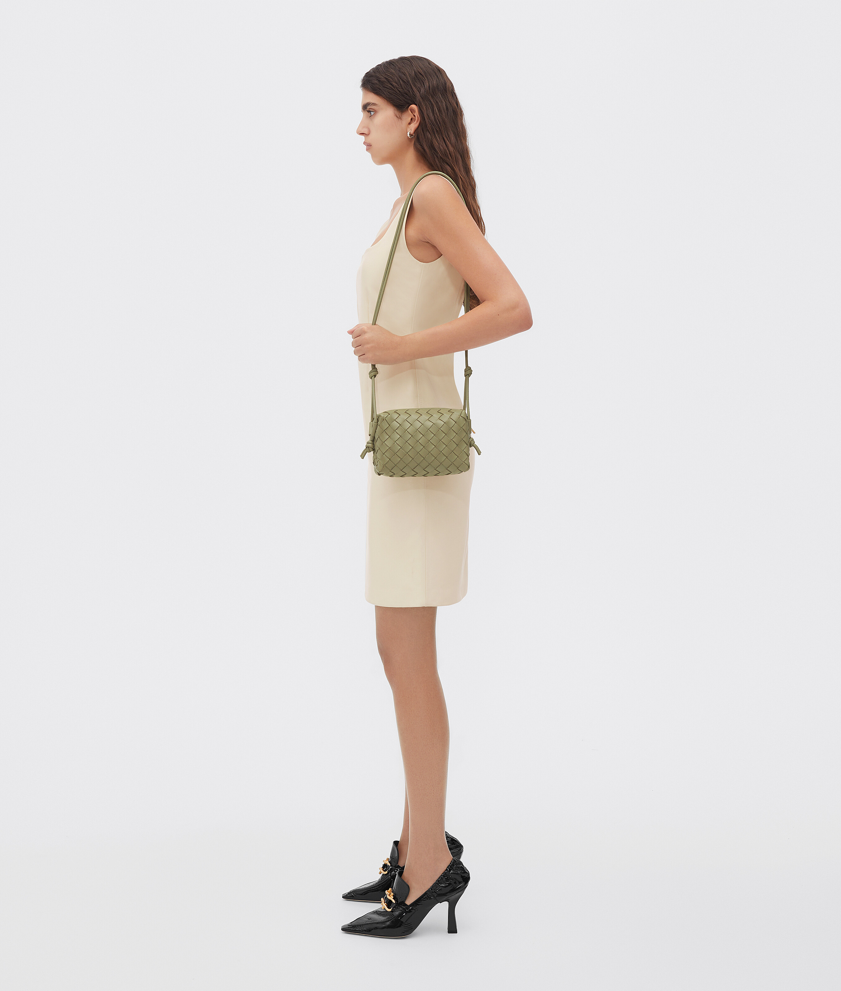 Bottega Veneta Bottega Veneta Mini Loop Camera Bag In Green