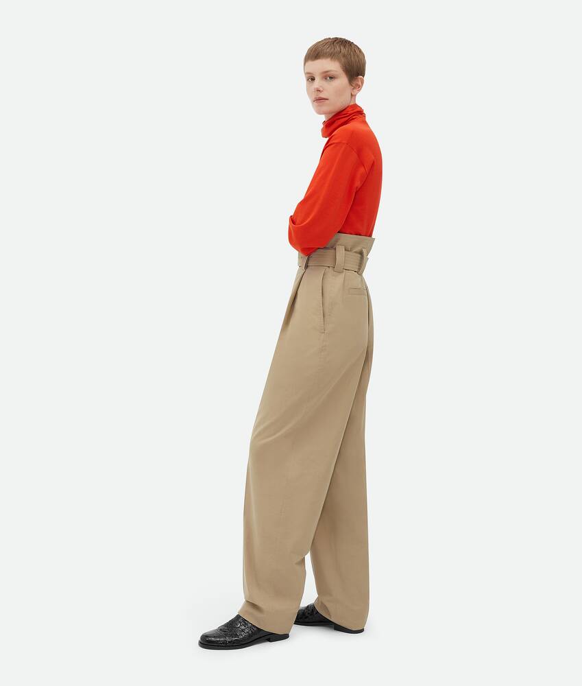 Display a large version of the product image 2 - Compact Cotton Trousers