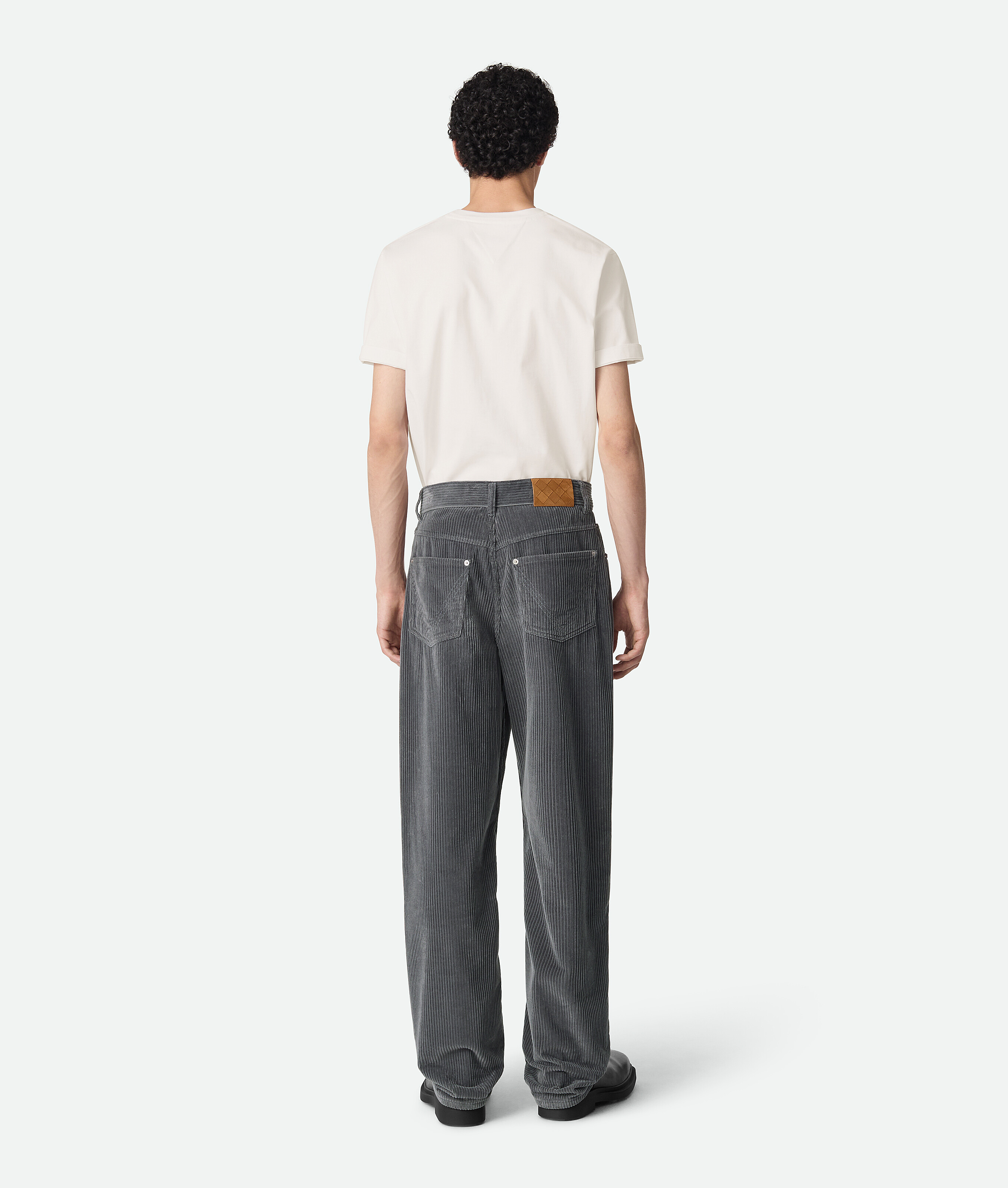 Bottega Veneta Corduroy Five-pocket Pants In Gray