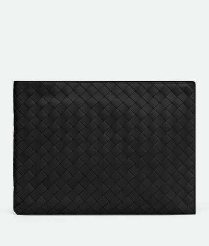 Intrecciato Half Zip Pouch