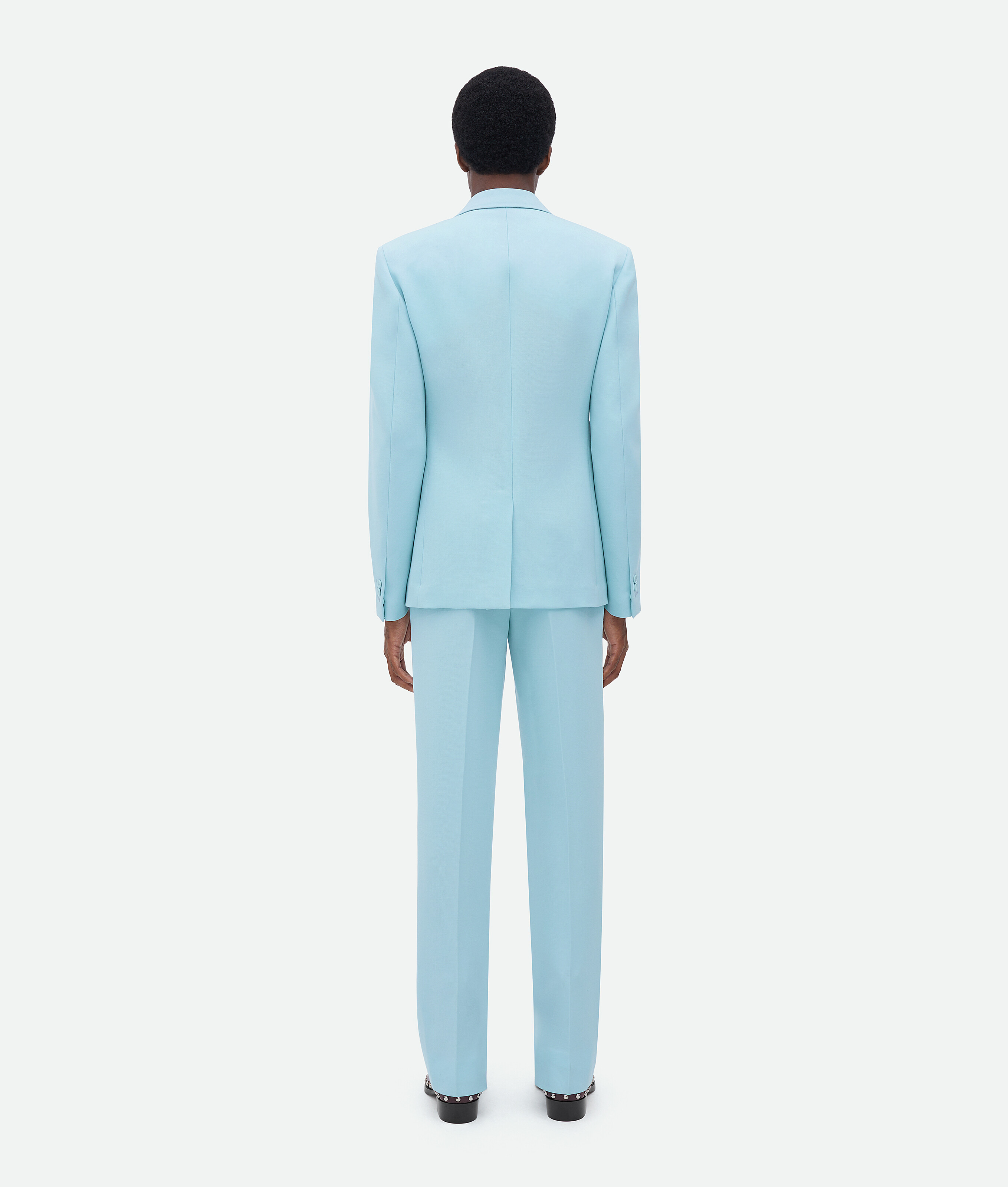 Shop Bottega Veneta Grain De Poudre Tuxedo Jacket In Blue