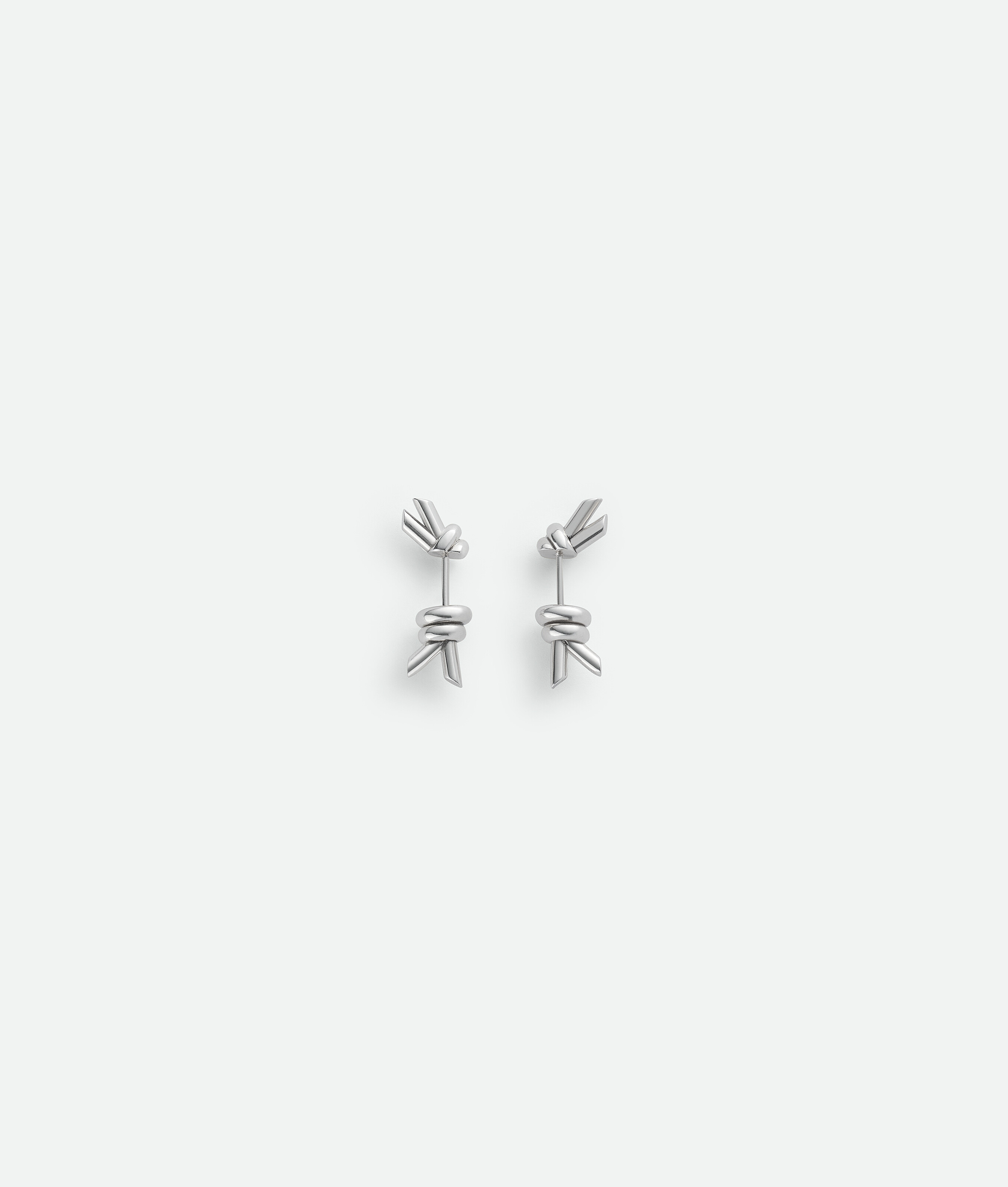Bottega Veneta Knot Stud Earrings - Grey - Woman -