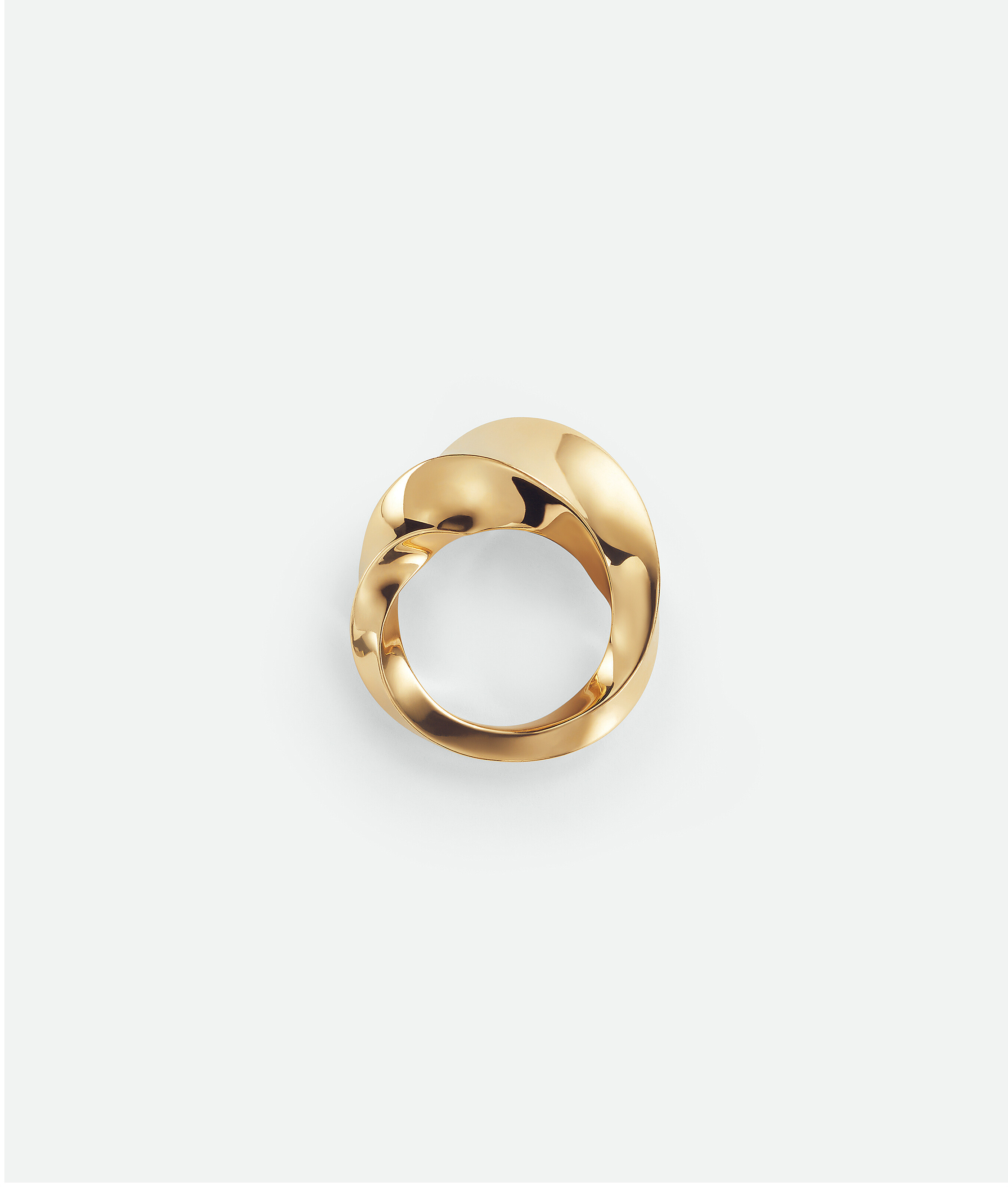 Shop Bottega Veneta Twist Ring In Gold