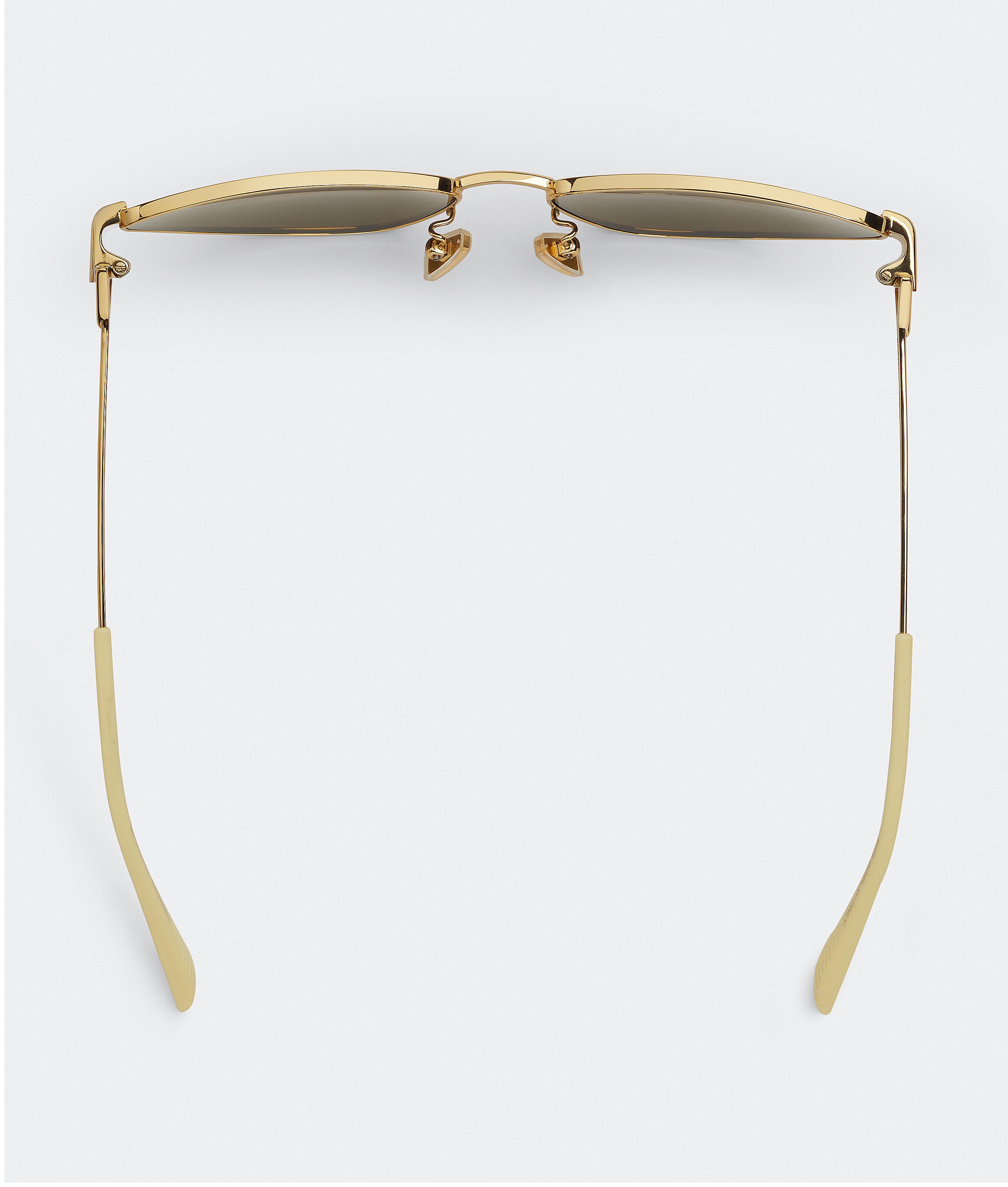 Shop Bottega Veneta Turn Cat-eye Sunglasses In Gold