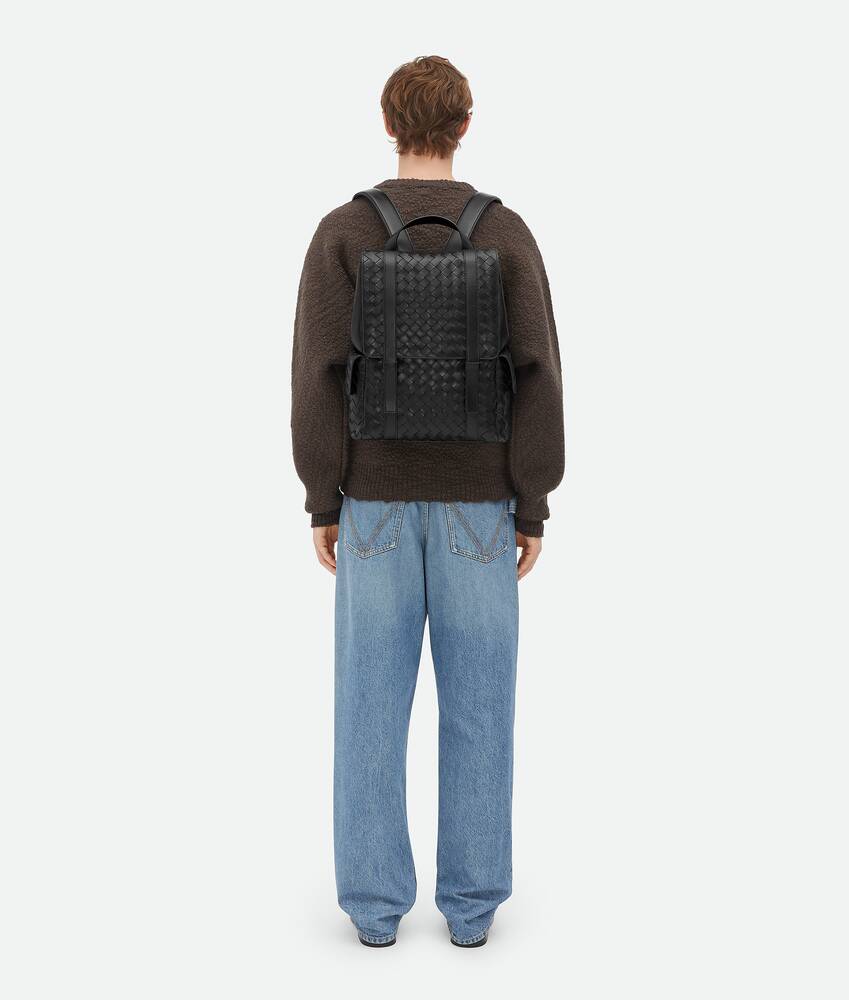 bottega veneta leather backpack Intrecciato 1975 - Black Designed for the modern individual Bottega Veneta - Avenue Intrecciato