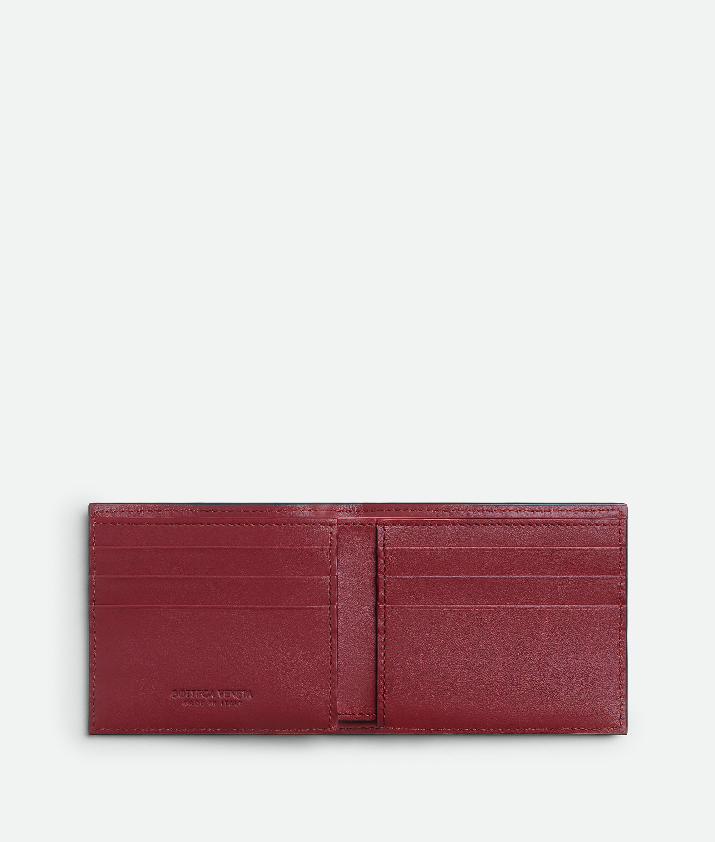 Shop Bottega Veneta Cassette Bi-fold Wallet In Deep Blue/ambra