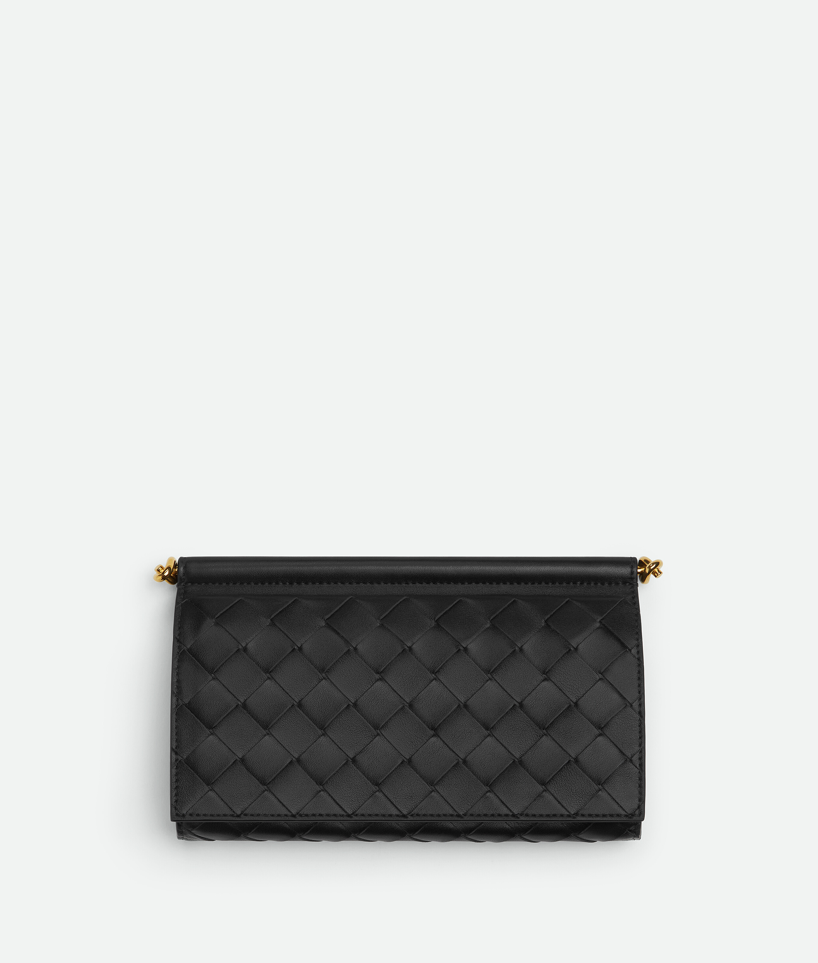 Shop Bottega Veneta Solstice Large Flap Wallet In Black