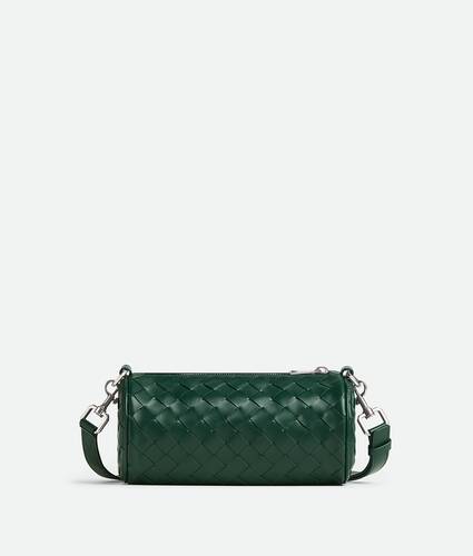 Bottega Veneta Intrecciato Leather Messenger Bag - Men - Green Bags