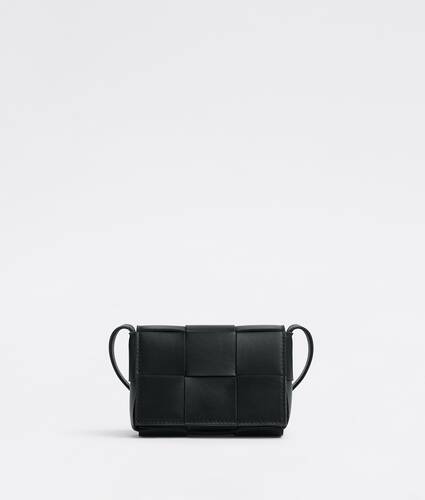 Bottega Veneta® Women's Mini Cassette Bucket Bag in Black. Shop online now.