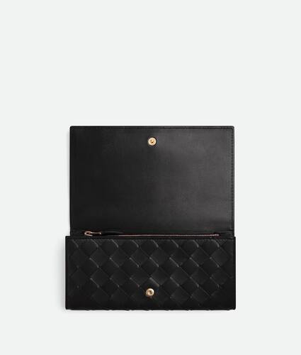 Intrecciato Large Flap Wallet