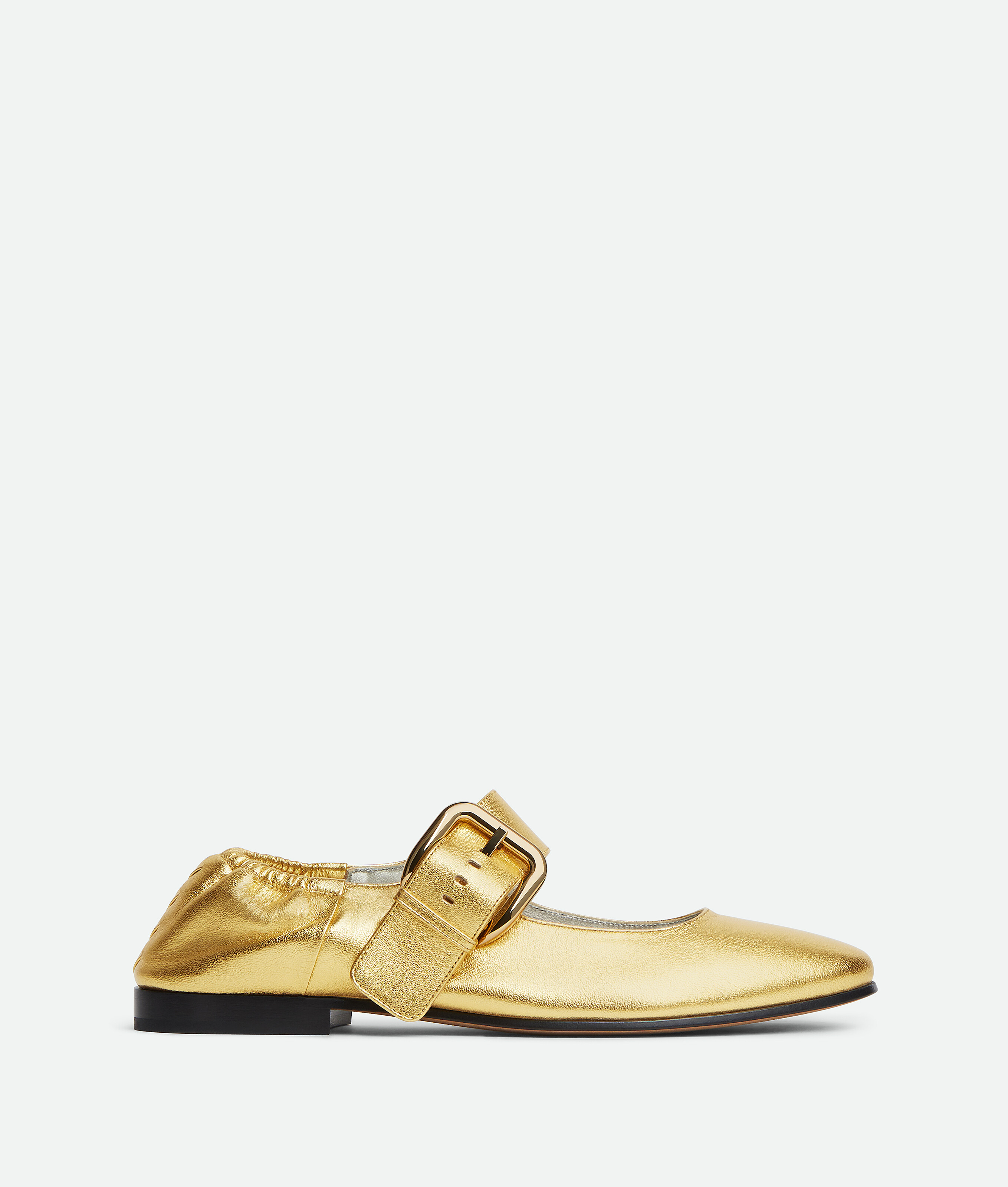 Bottega Veneta Amy Mary-jane Ballerina - Gold - Woman - 42
