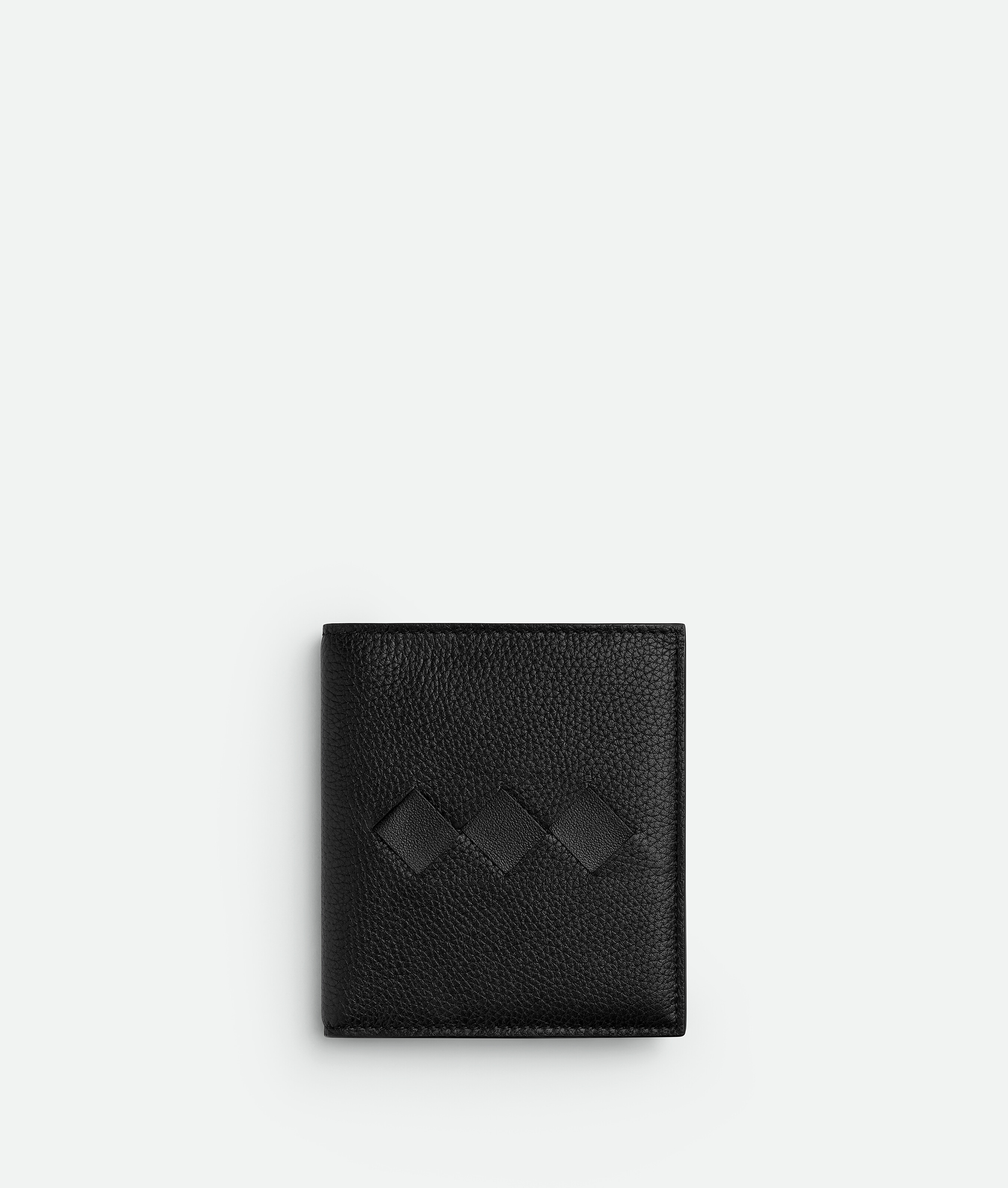 Bottega Veneta Tre Flap Card Case In Black