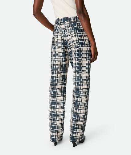 Mini Intreccio Leather Pants