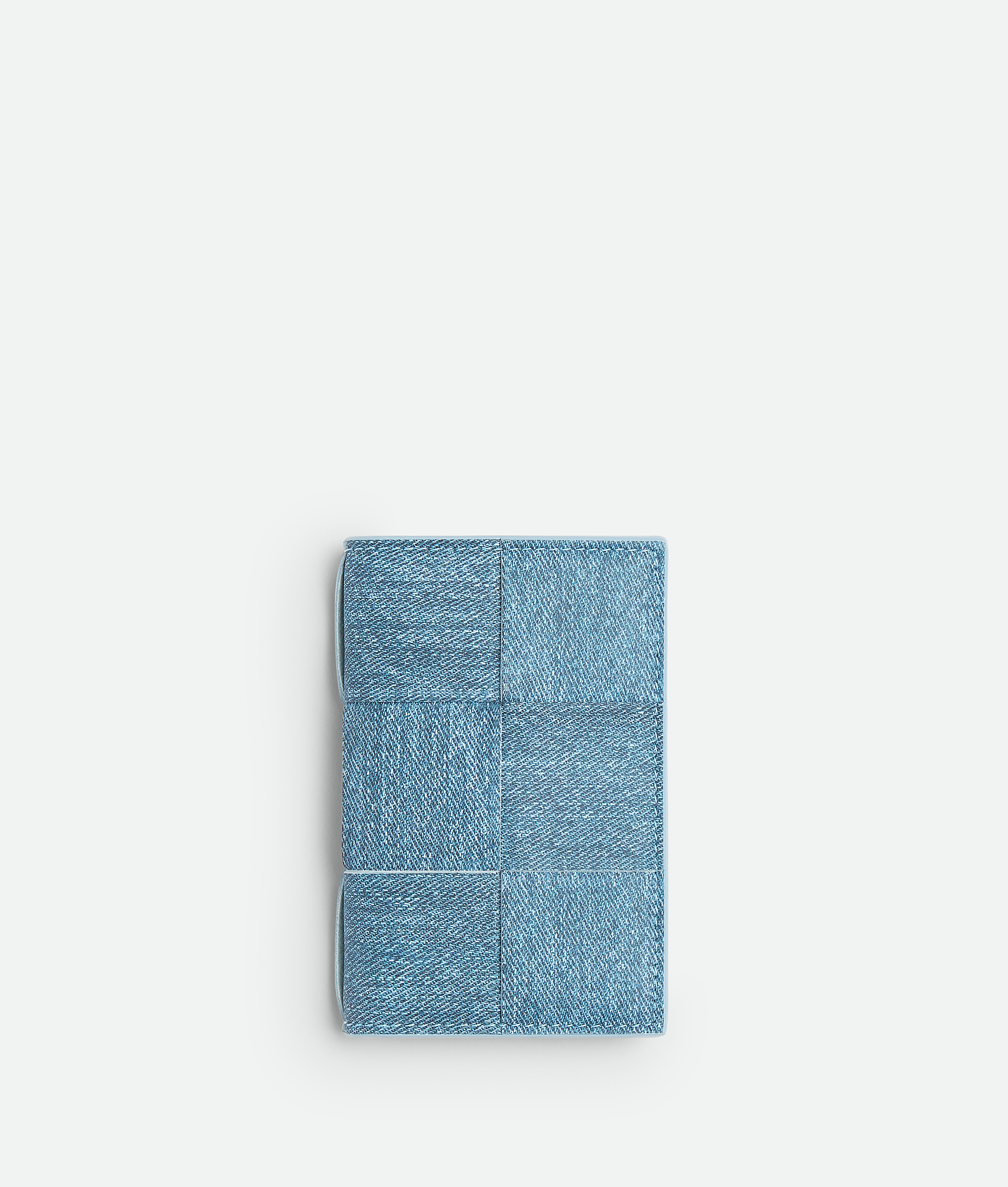 ブルー メランジェ/アイスカセット フラップカードケース| Bottega 
