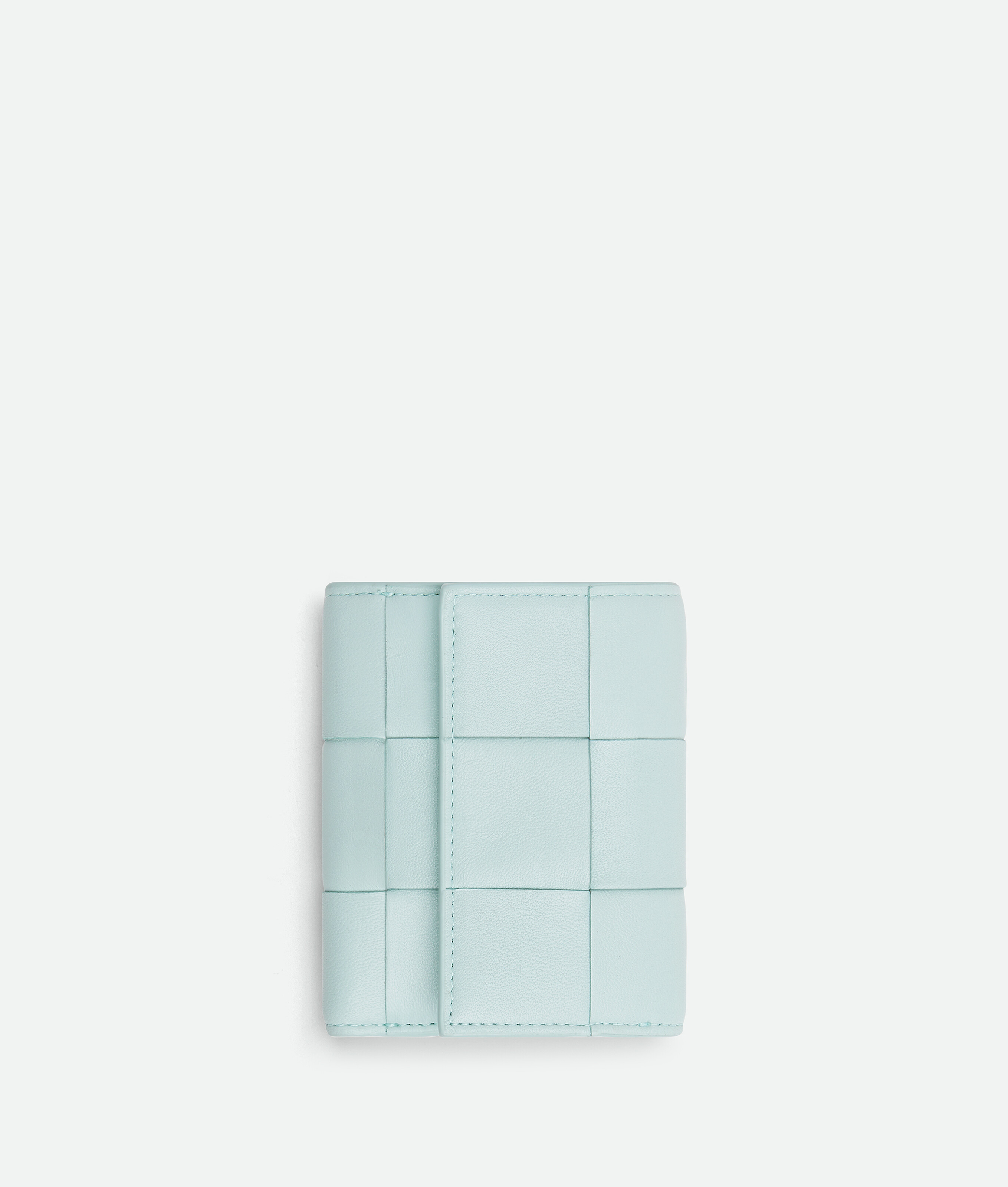 Bottega Veneta Cassette Tri-fold Zip Wallet In Blue