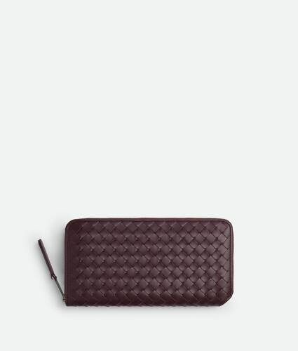 Display a large version of the product image 1 - Intrecciato Piccolo Zip Around Wallet