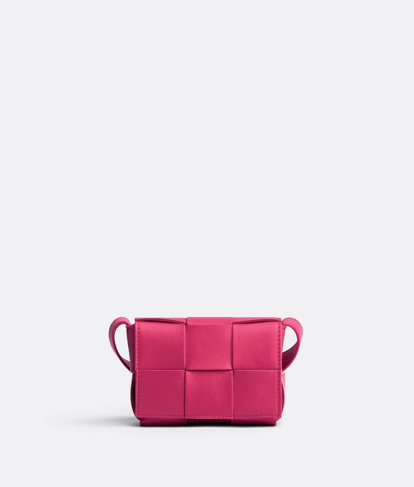 Bottega Veneta Leder Candy Cassette in Pink Damen Taschen Umhängetaschen und Geldbörsen 