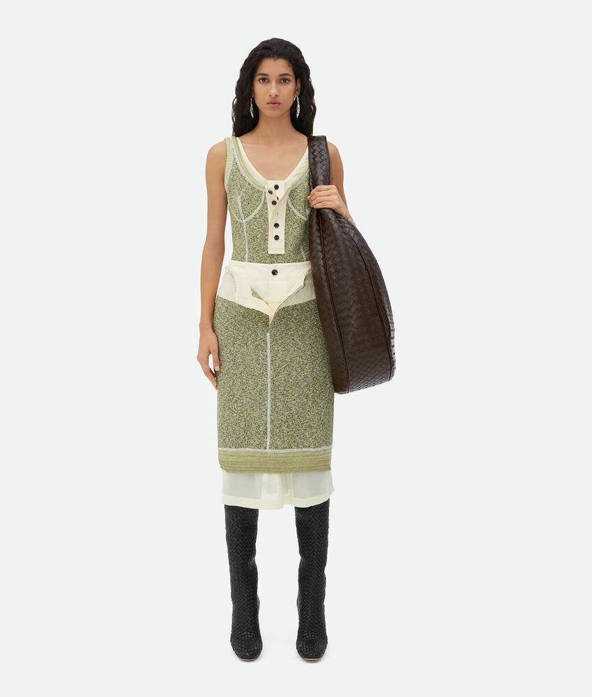 Display a large version of the product image 4 - Textured Mouline Cotton Jersey Skirt