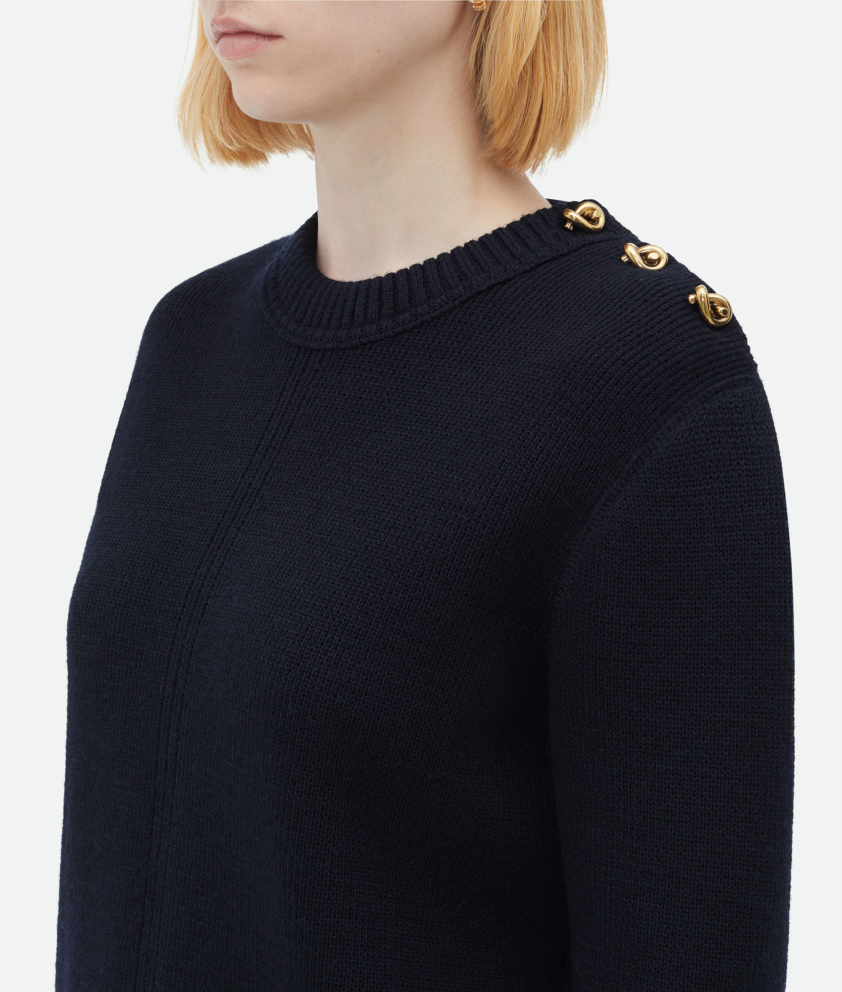 Shop Bottega Veneta Wool Jumper In Blue