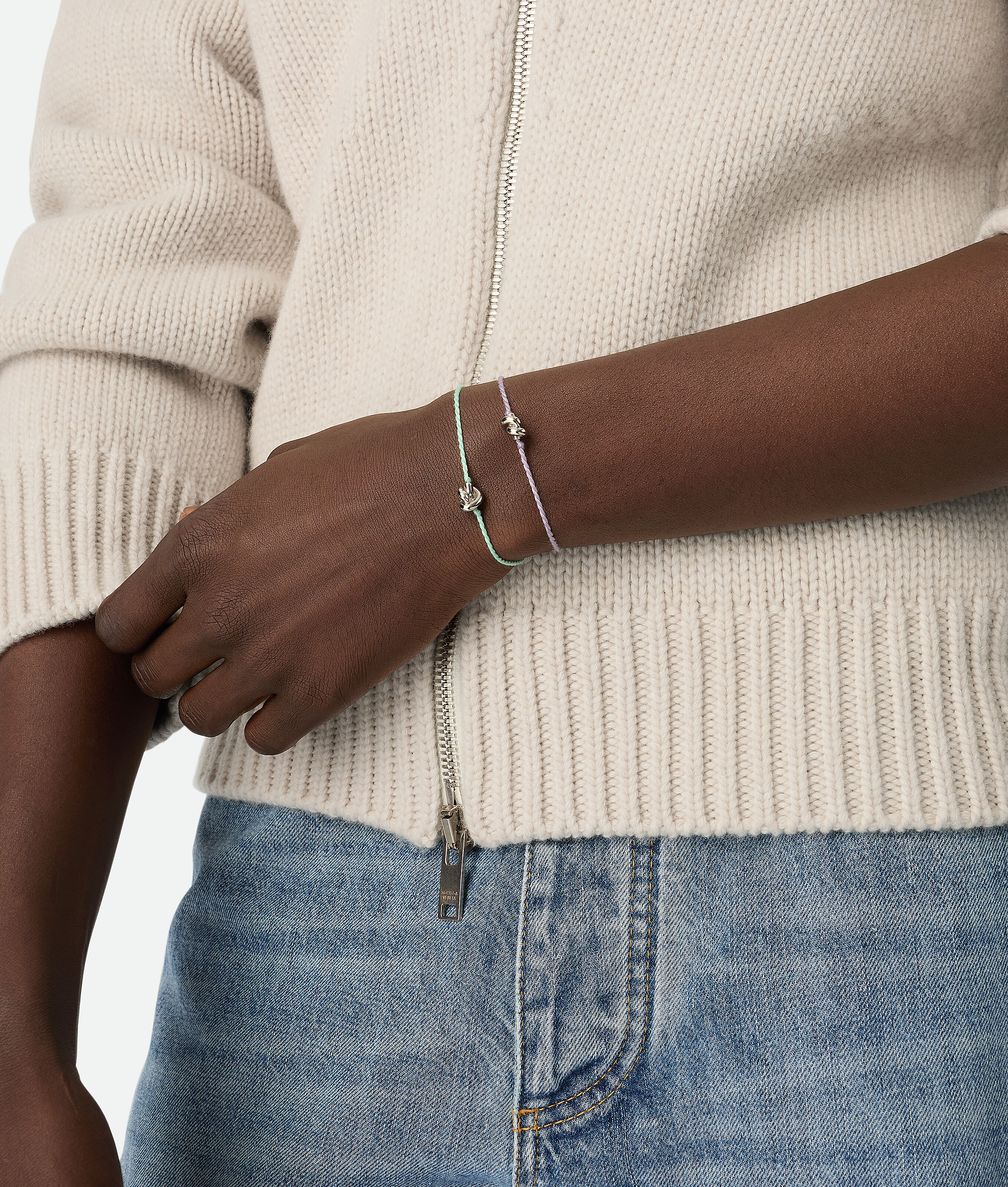 Bottega Veneta Knot Armband In Lake
