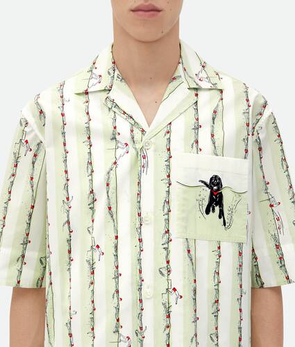 Bedrucktes Hemd aus Baumwolle