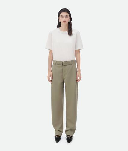 Display a large version of the product image 1 - Tapered Leg Grain De Poudre Pants