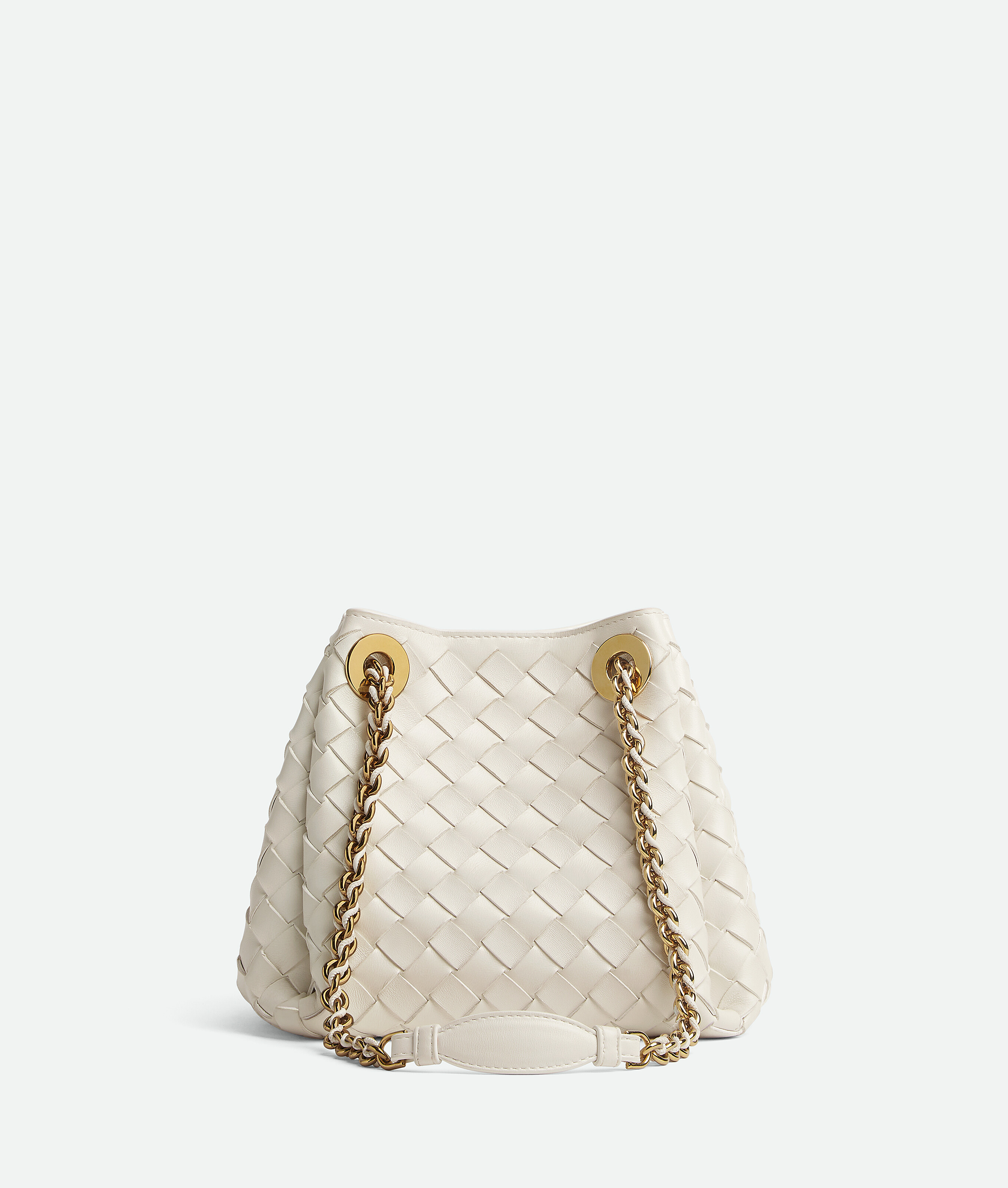 Bottega Veneta Kleine Parachute Chain In Chalk