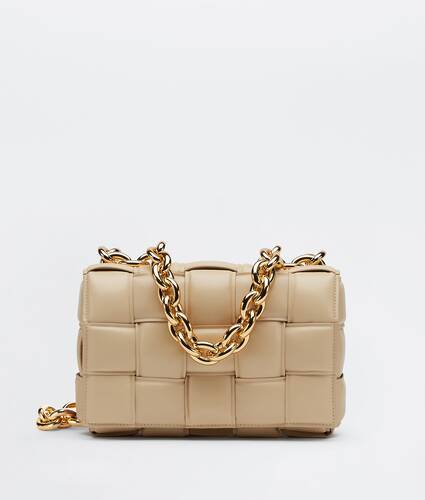 Cassette Leather Shoulder Bag in Yellow - Bottega Veneta