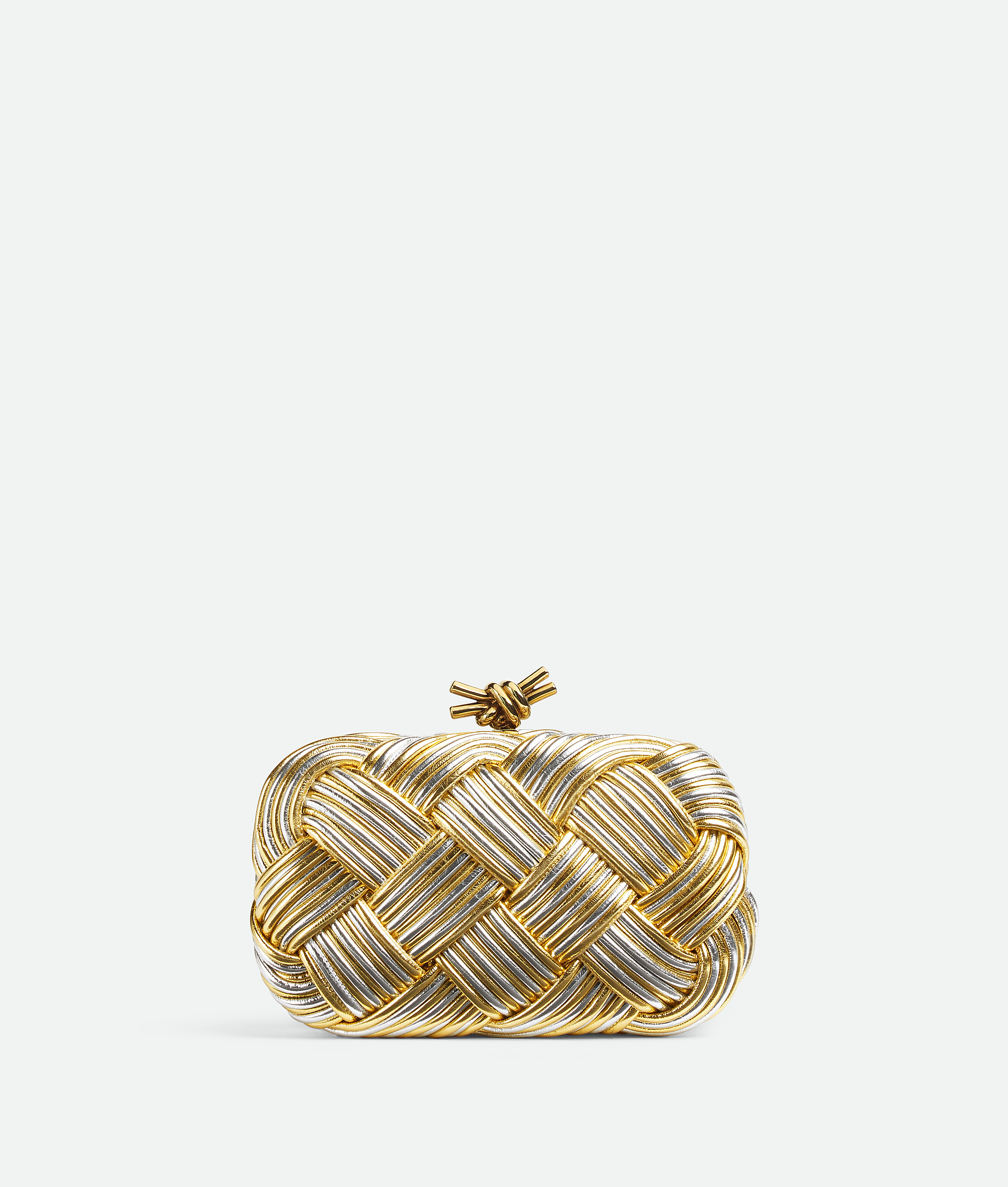 Bottega Veneta Knot In Gold/silver