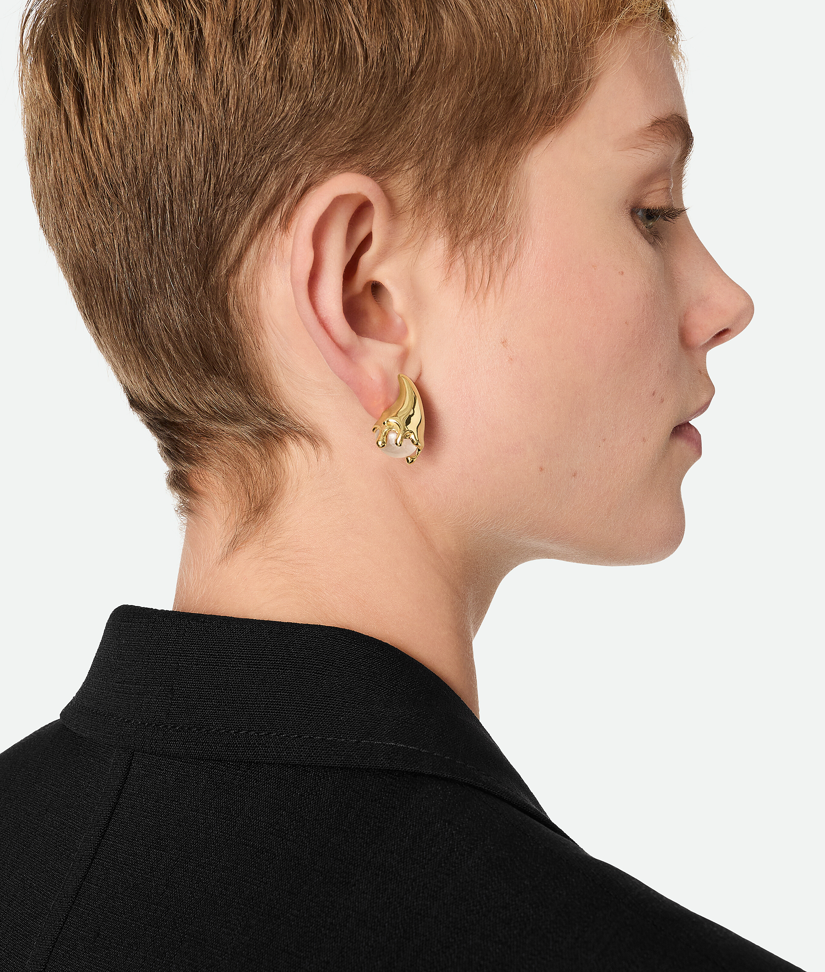 Bottega Veneta Mini Drop Earrings - Rock Crystal Quartz - Woman