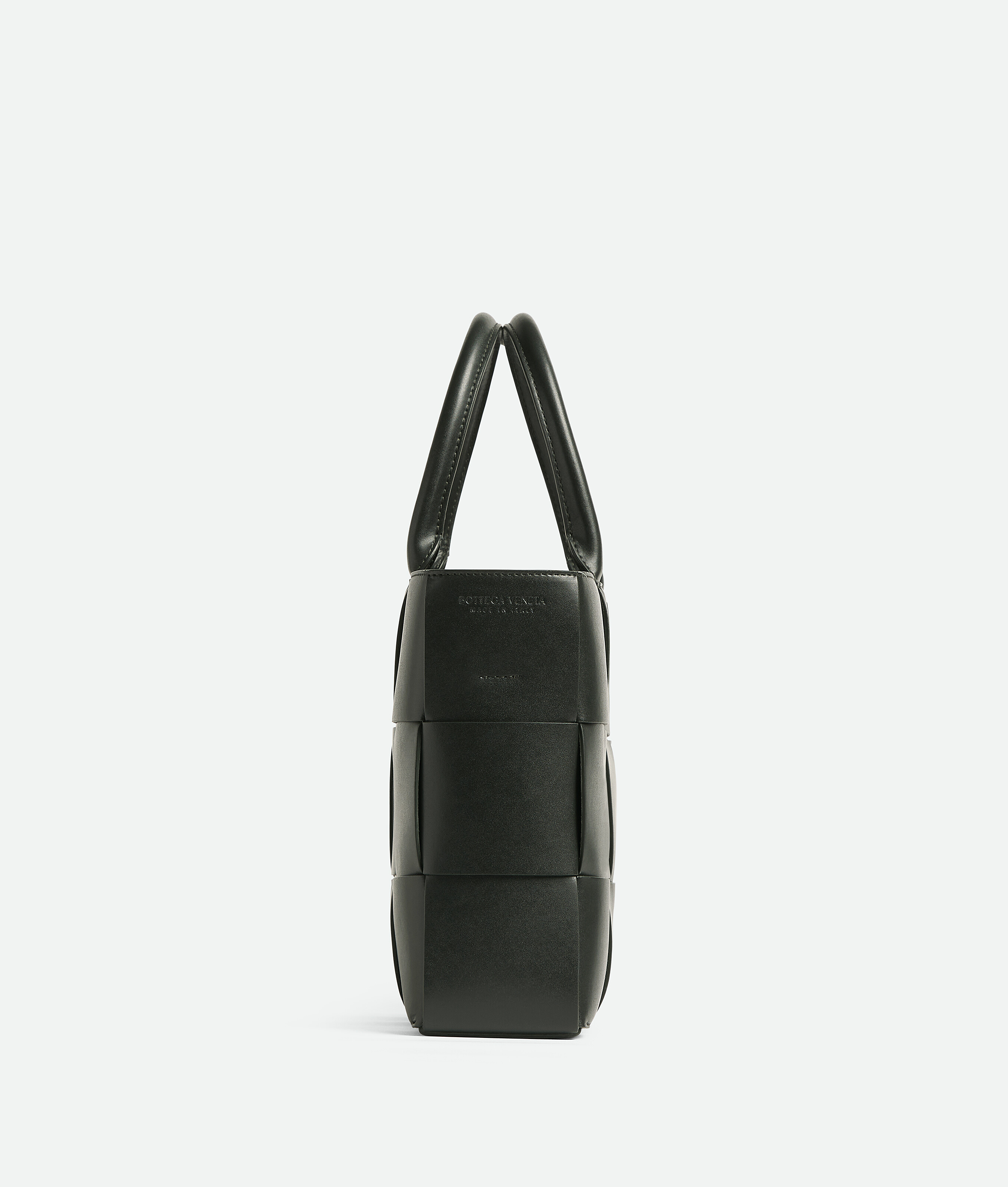 Shop Bottega Veneta Small Arco Tote Bag With Strap In Green