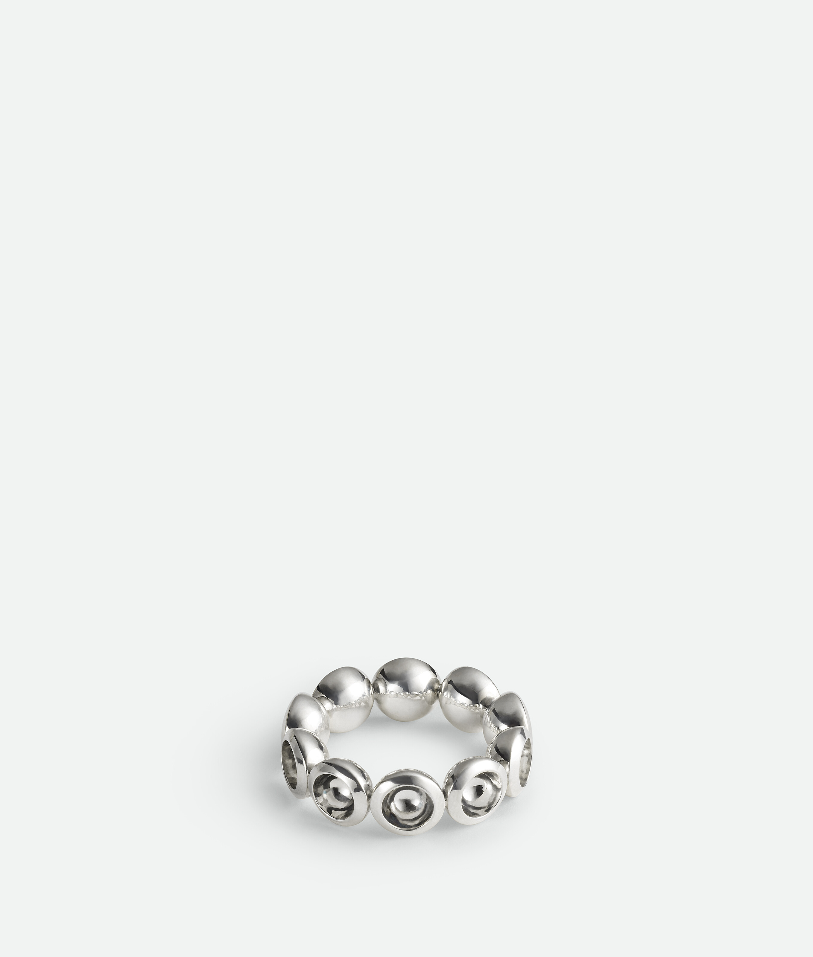Bottega Veneta Concave Ring In Silver