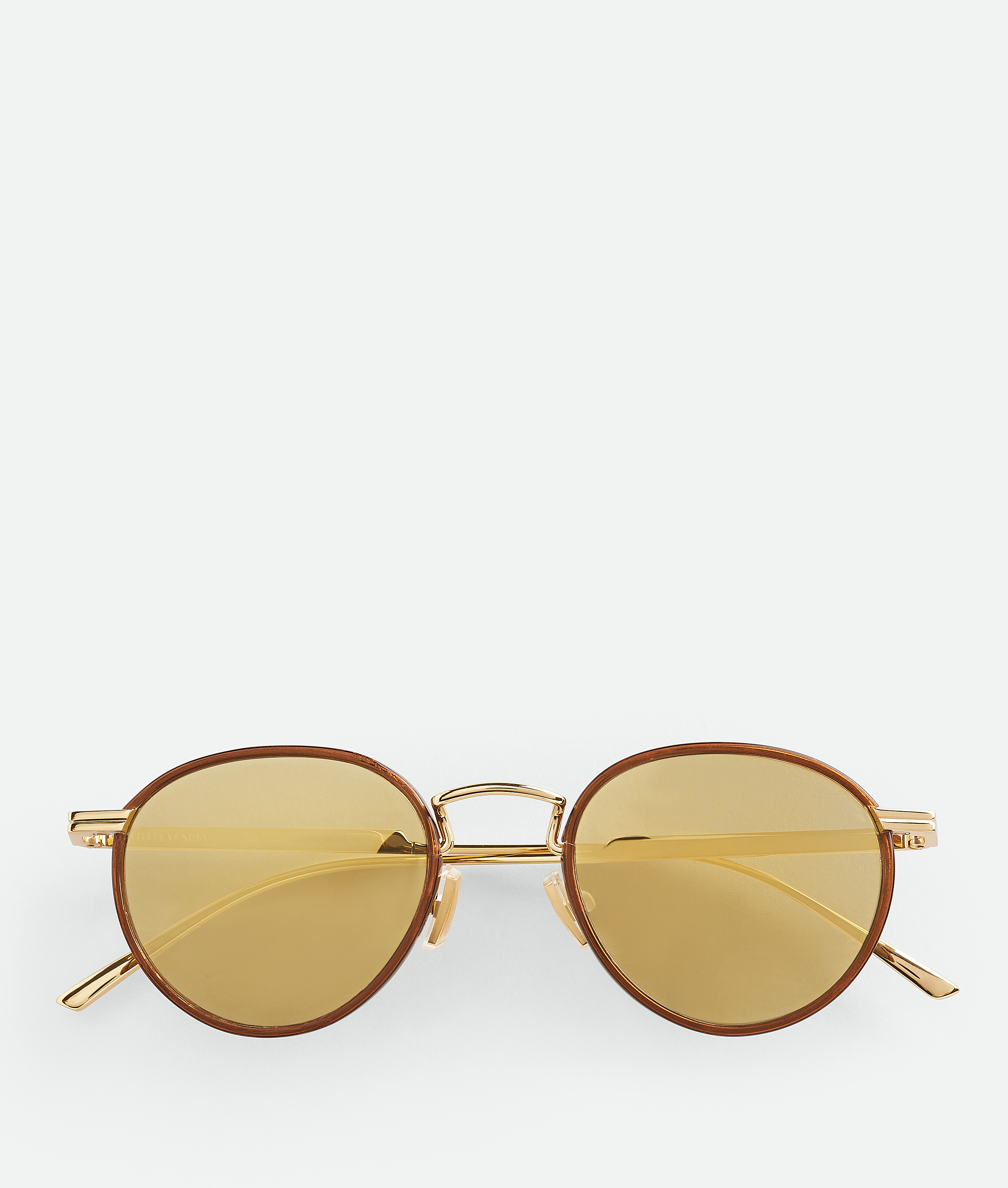 Bottega Veneta Classic Panthos Sunglasses - Gold - Unisex -