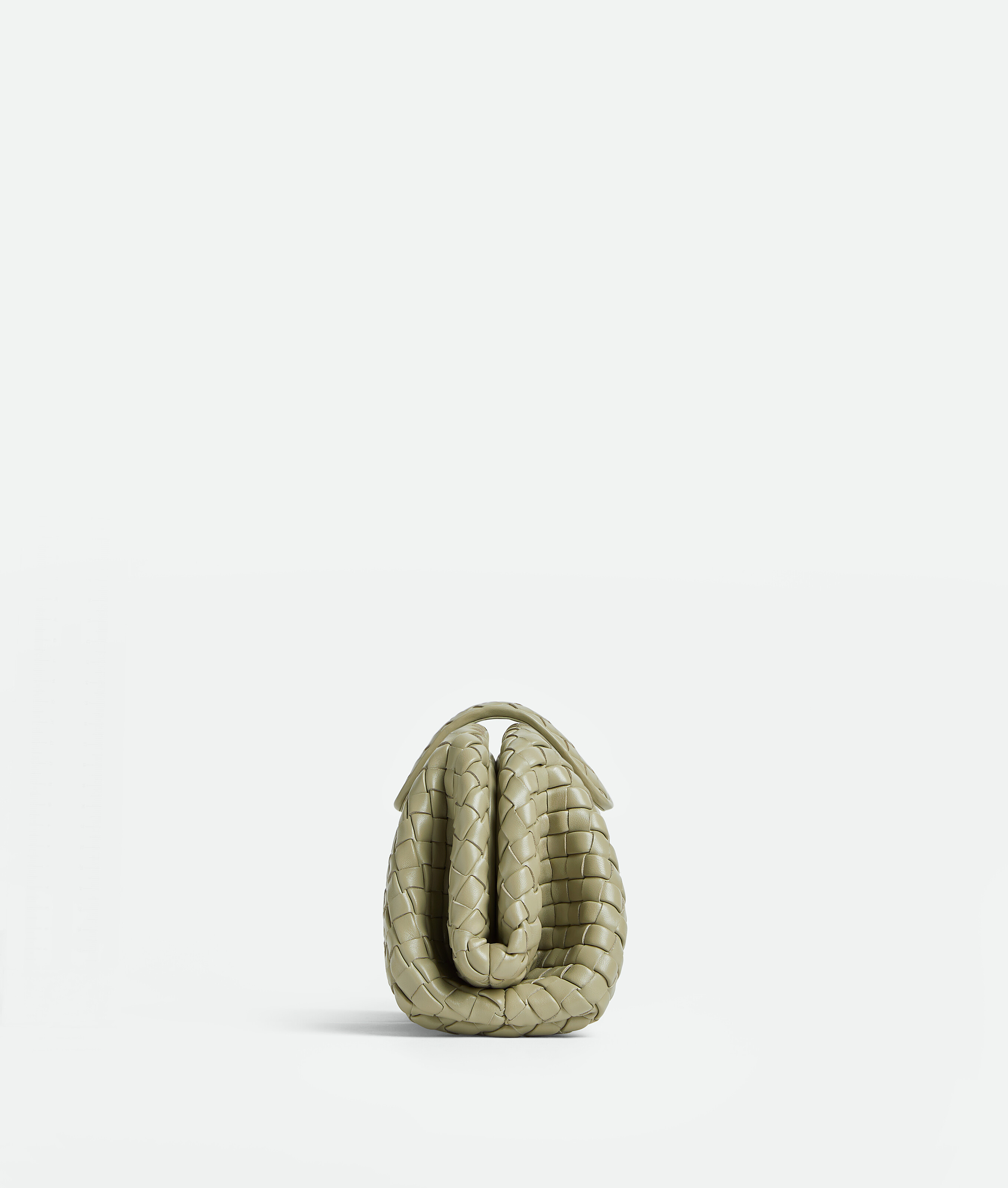 Bottega Veneta Small Leather Lauren 1980 Clutch Bag In Travertine
