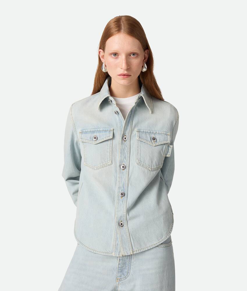 Display a large version of the product image 1 - Extra Bleached Denim Shirt 