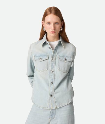 Afficher une grande image du produit 1 - Chemise en denim ultra-décoloré 