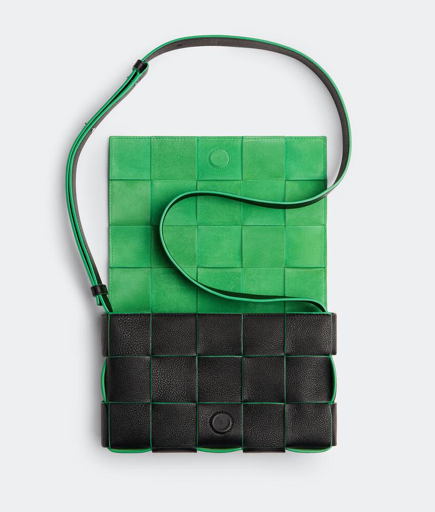 Bottega Veneta Parakeet Leather Cassette Crossbody Bag