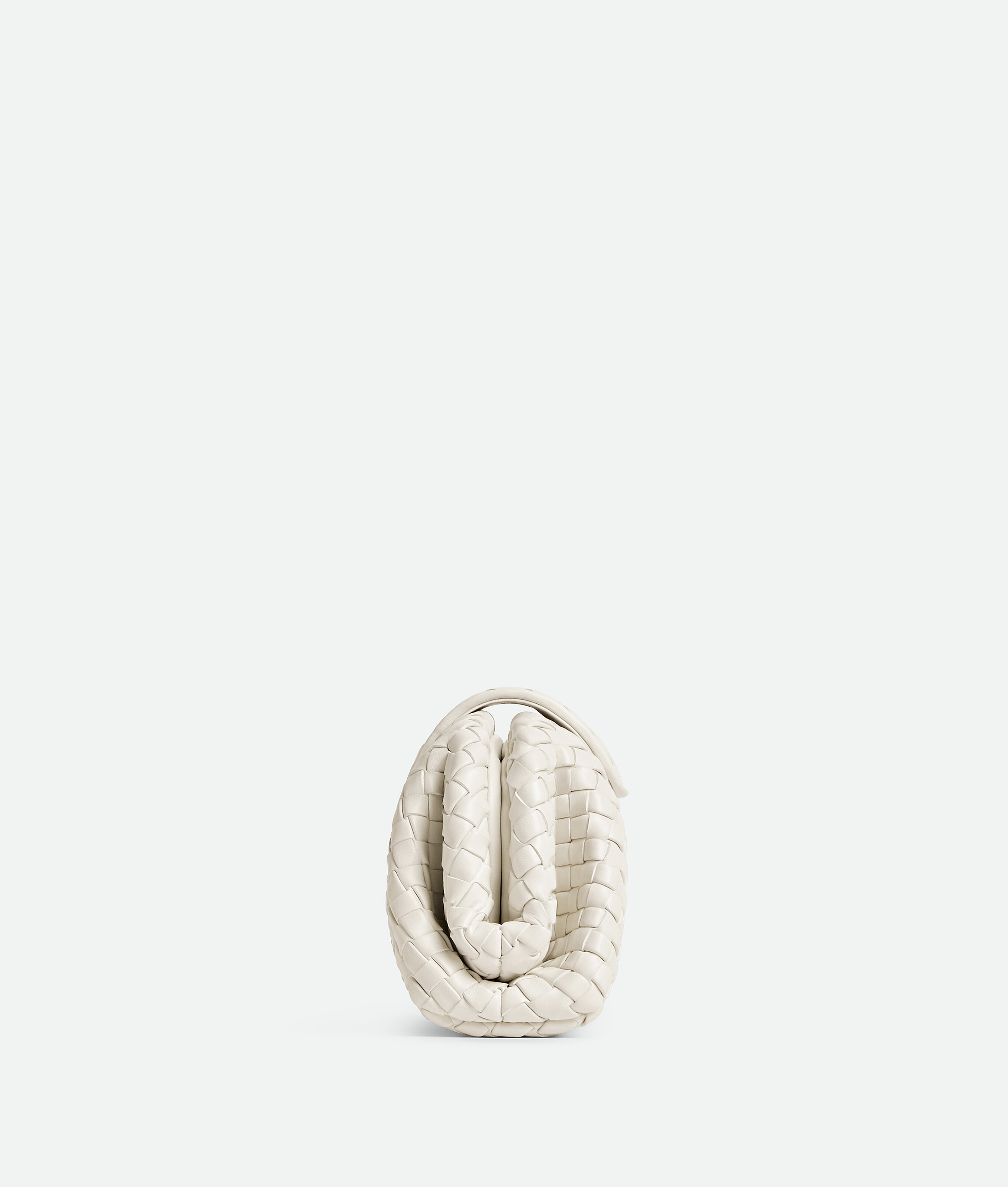 Bottega Veneta Lauren 1980 Mini Clutch Bag With Chain Strap In Chalk