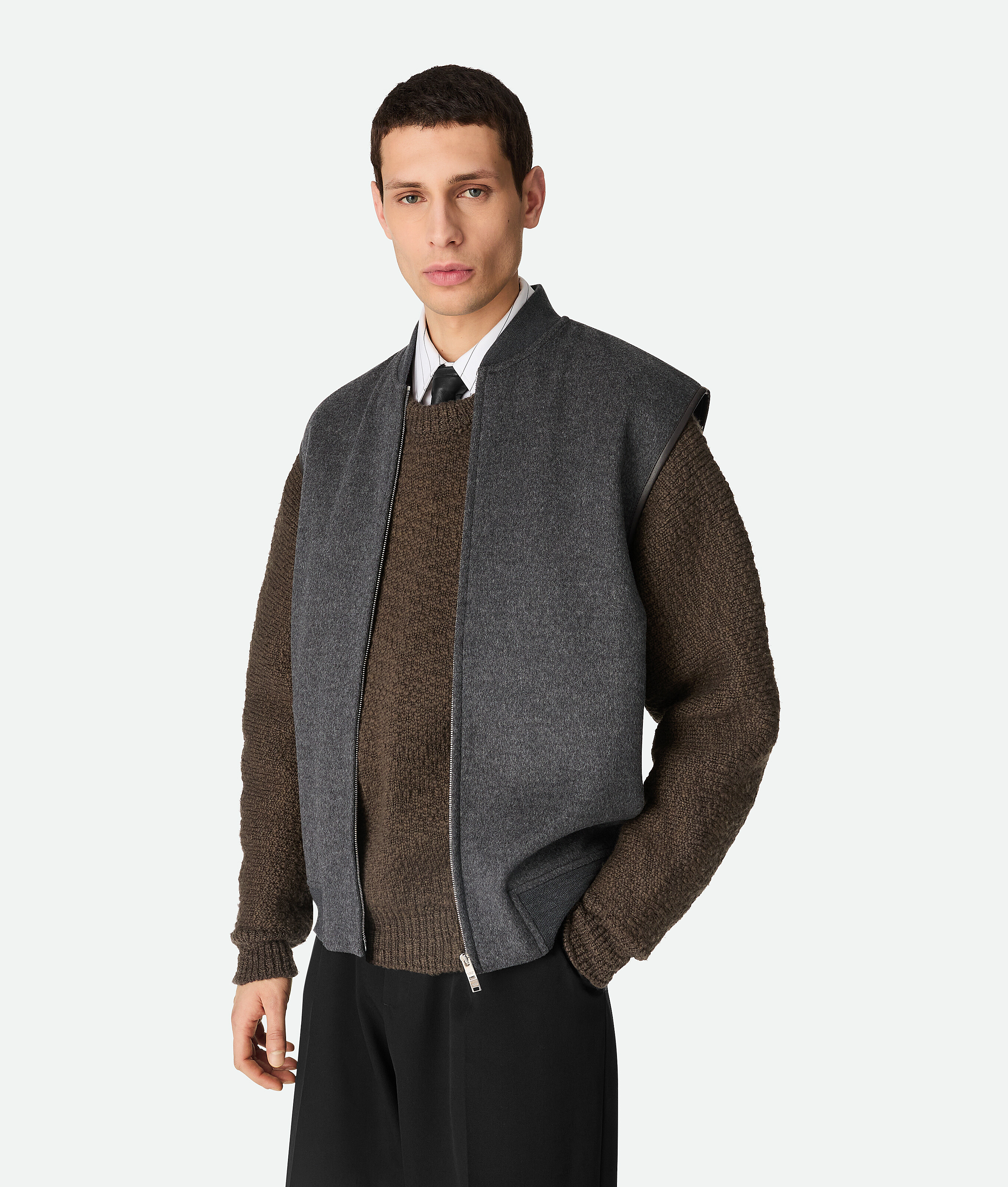 Double Face Wool Gilet