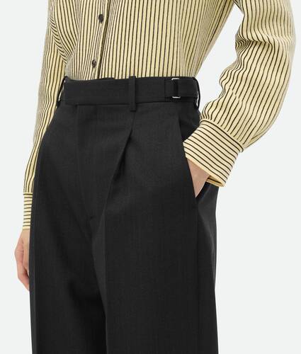 Striped Wool Trousers