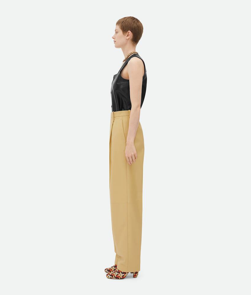 Display a large version of the product image 2 - Leather Wide Leg Trousers