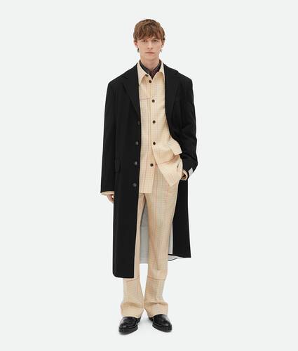 Notebook Wool Twill Flared Trousers